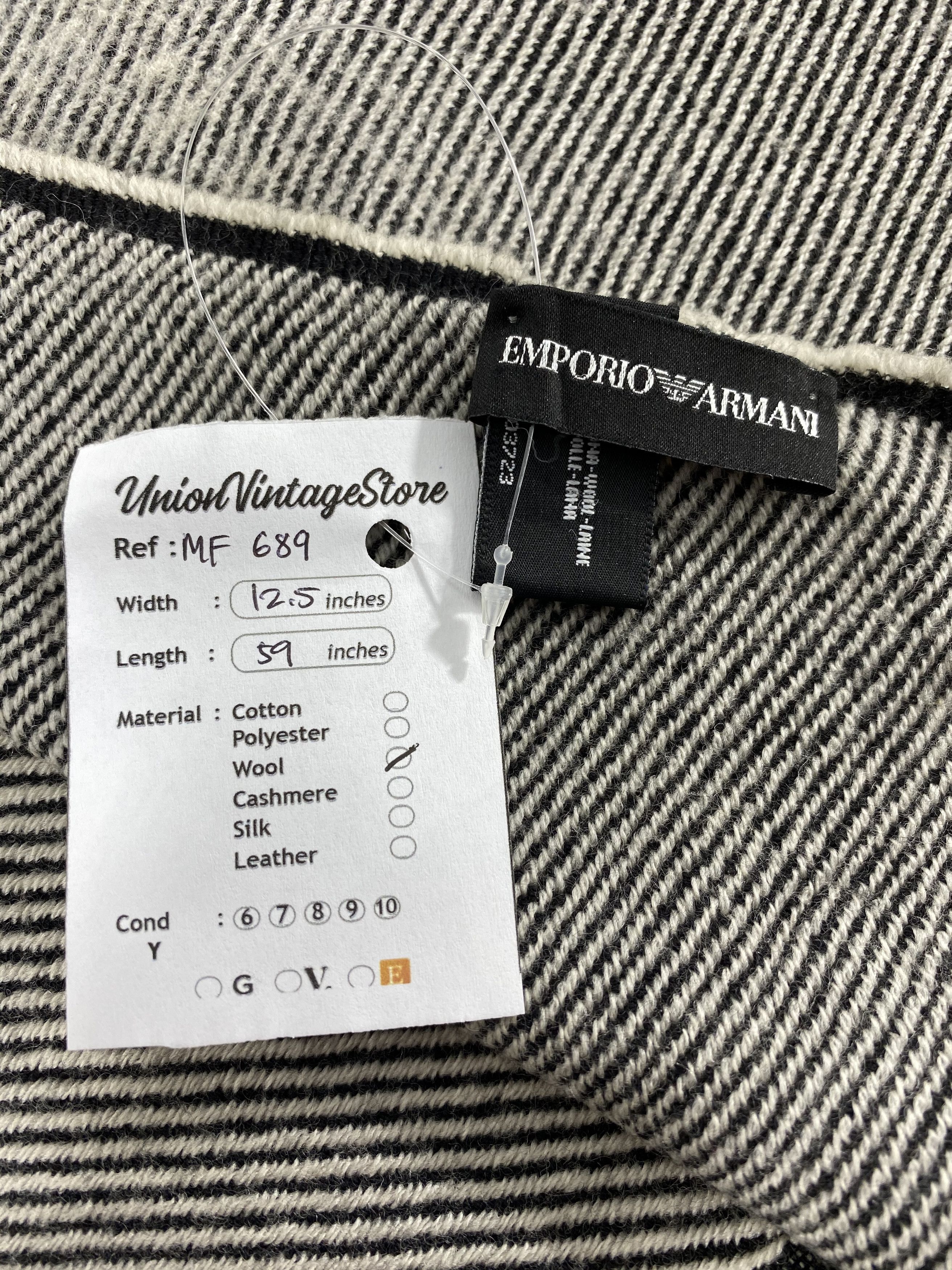 Emporio Armani Vintage Emporio Armani Scarf/Muffler/Neckwear MF689 Size ONE SIZE - 4 Thumbnail