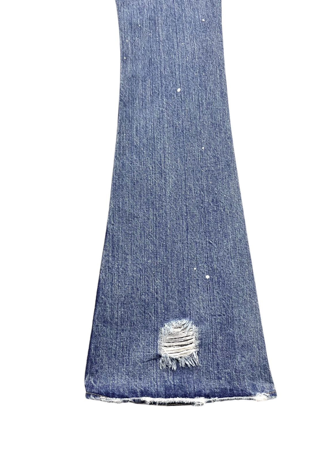 MOUSSY Vintage MOUSSY Skinny FLARE Paint Splatter Ripped LGB Style Size 27" / US 4 / IT 40 - 11 Thumbnail