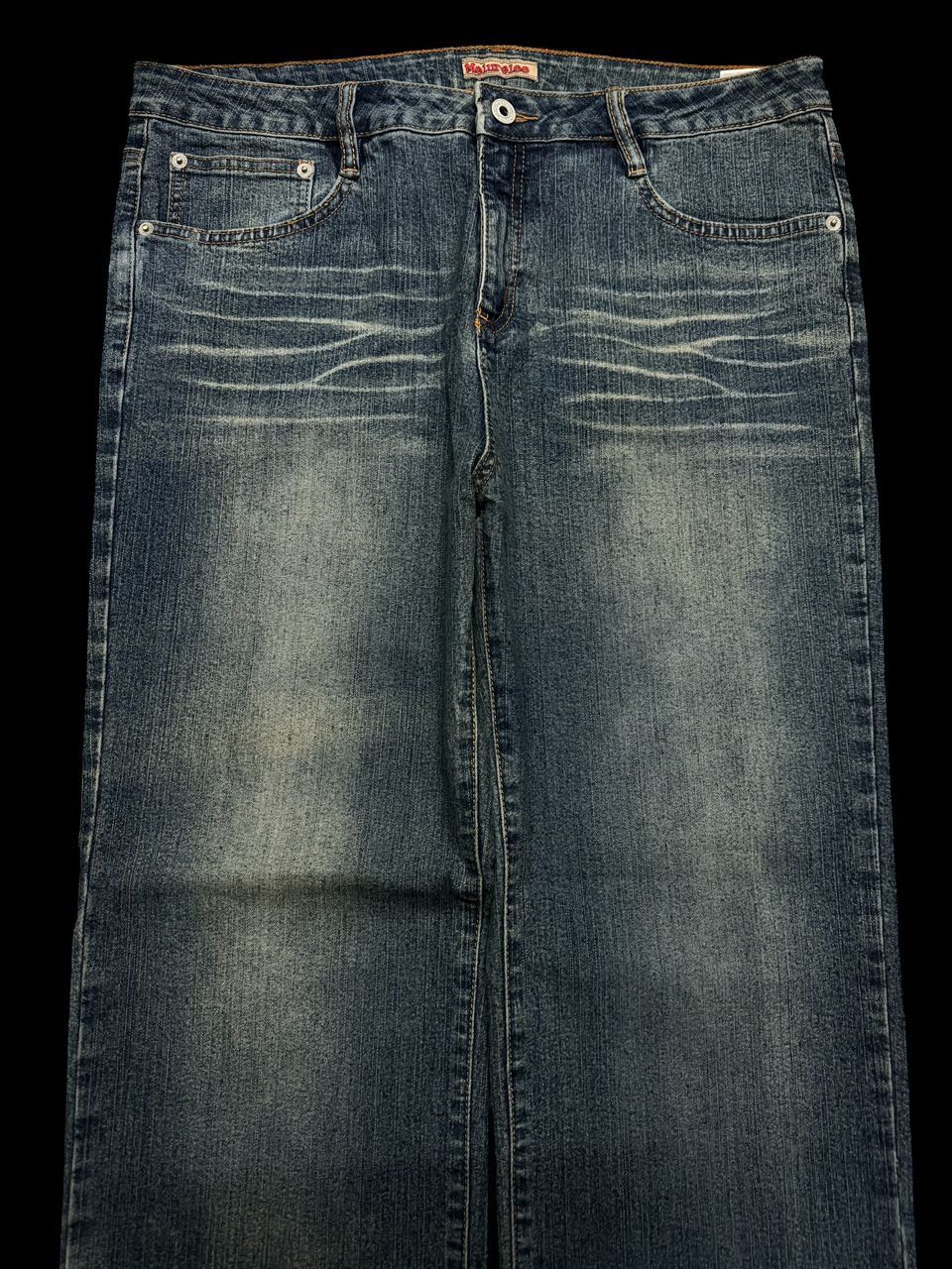 Japanese Brand Vintage Japanese Rusty Mudwash Straight Leg Jeans Insane Size US 34 / EU 50 - 3 Thumbnail
