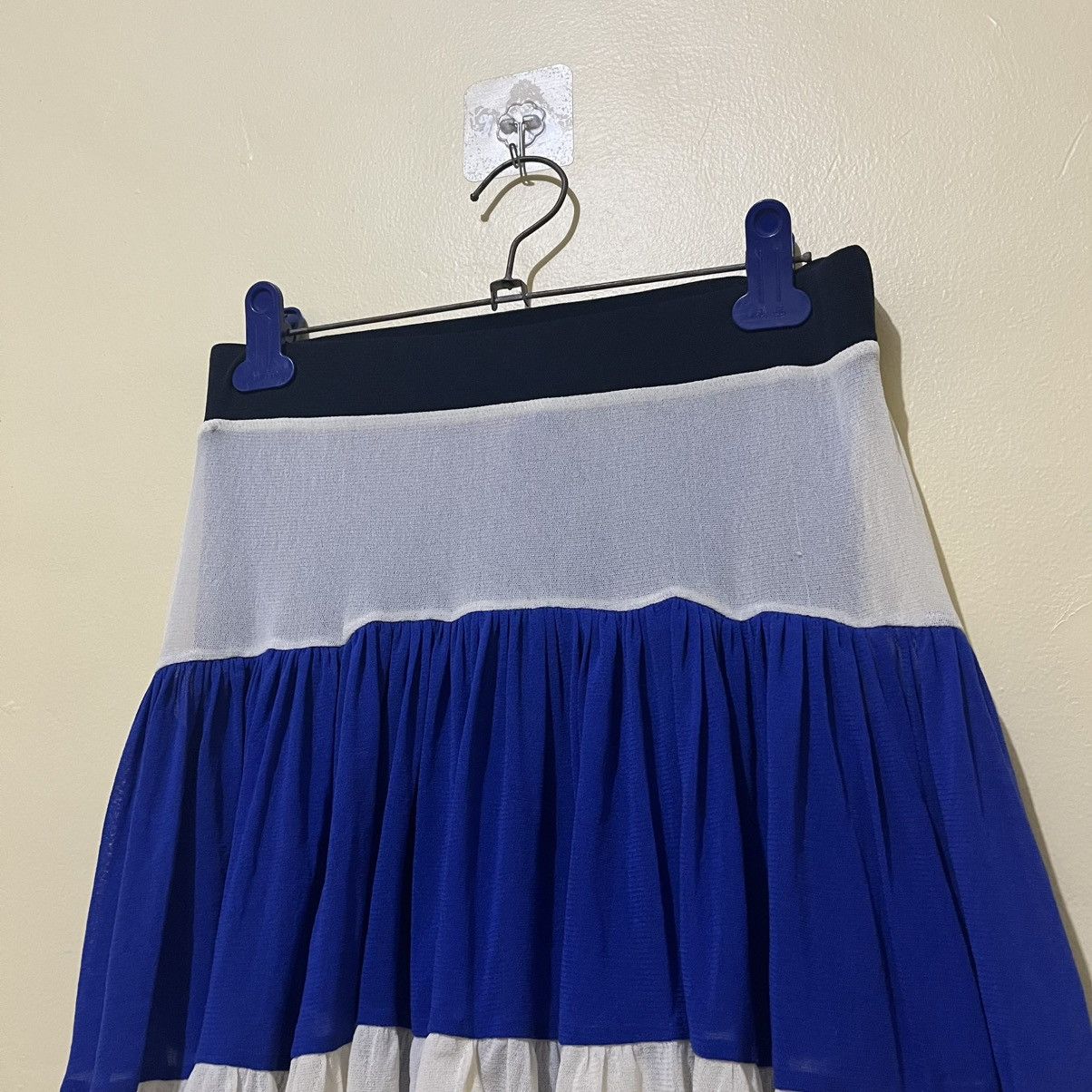 Jean Paul Gaultier JEAN PAUL GAULTIER SOLEIL STRIPED MESH SKIRT Size 26" / US 2 / IT 38 - 6 Thumbnail