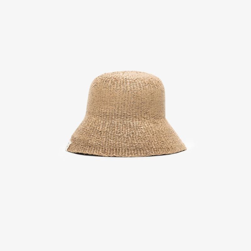 o1loc1c0424 Size: OS CHC22 Weaved Mifuko Hat in Desert Beige