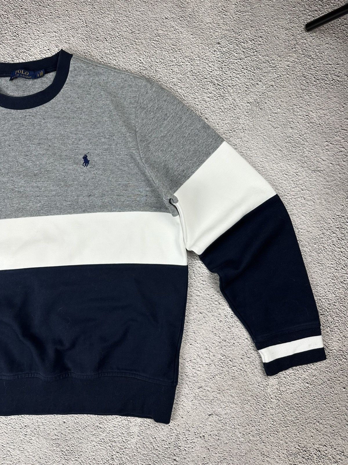 Polo Ralph Lauren Vintage Polo Ralph Lauren Sweatshirt Y2K Striped Old Money Size US L / EU 52-54 / 3 - 5 Thumbnail