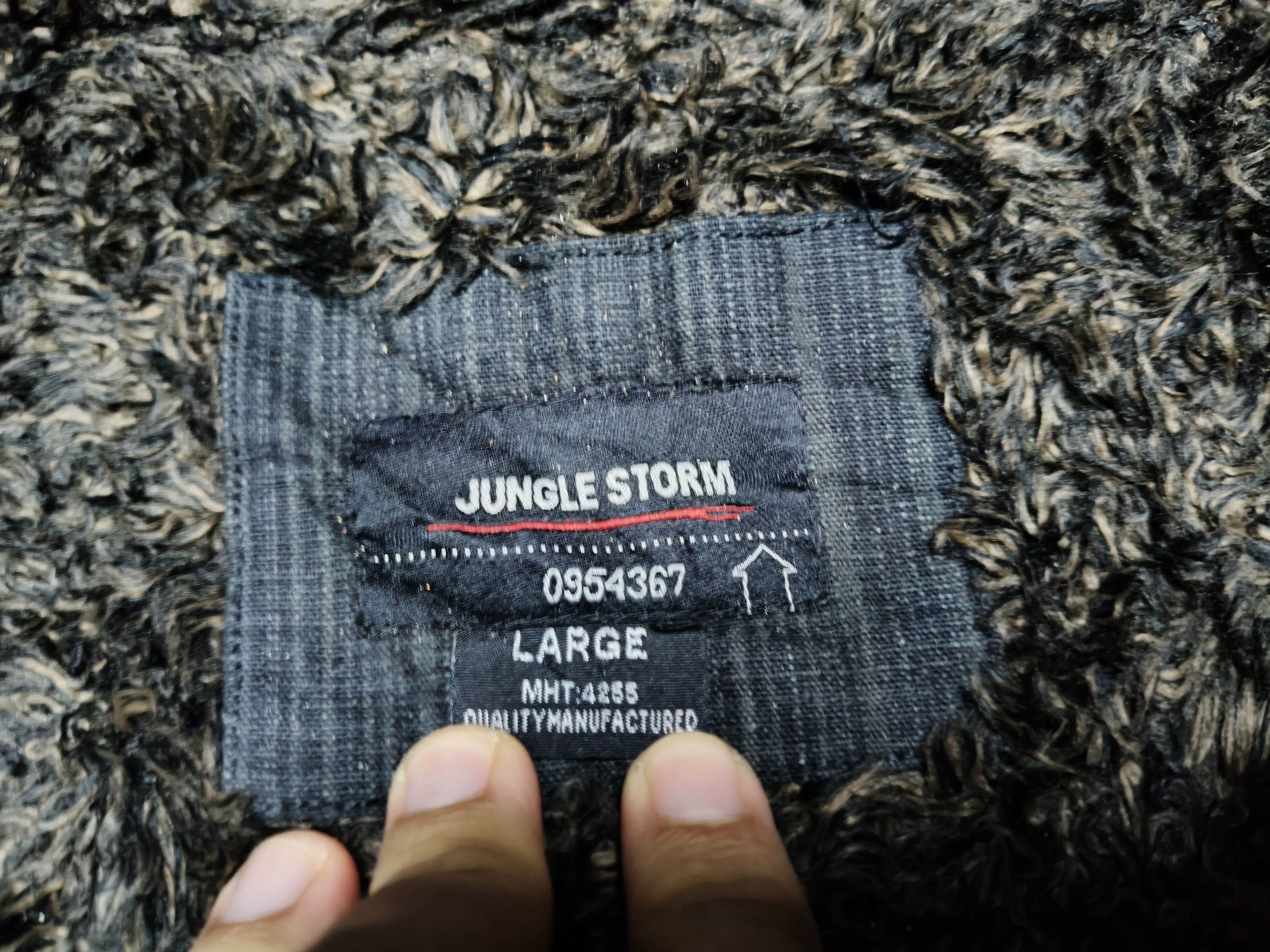 Japanese Brand Jungle Strom Faux Fur button Jacket Size US L / EU 52-54 / 3 - 10 Thumbnail