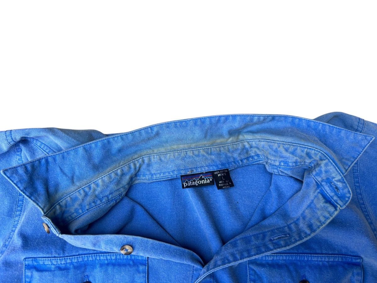 Patagonia Vintage 90s Patagonia Waxed Cotton Canvas Shirt Oversized Size US L / EU 52-54 / 3 - 15 Thumbnail