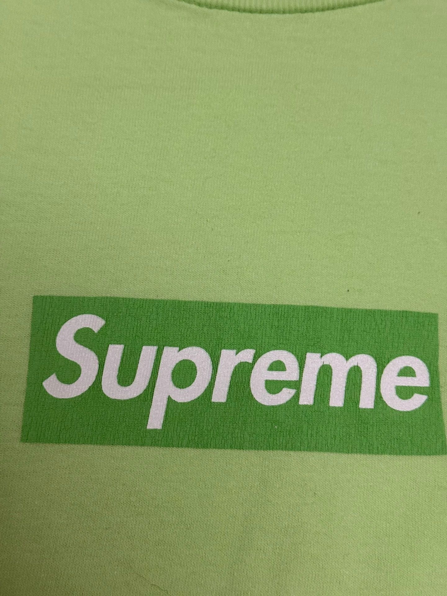 Supreme Supreme Box Logo Tee Matcha L SS Vintage Mint Size US L / EU 52-54 / 3 - 2 Thumbnail