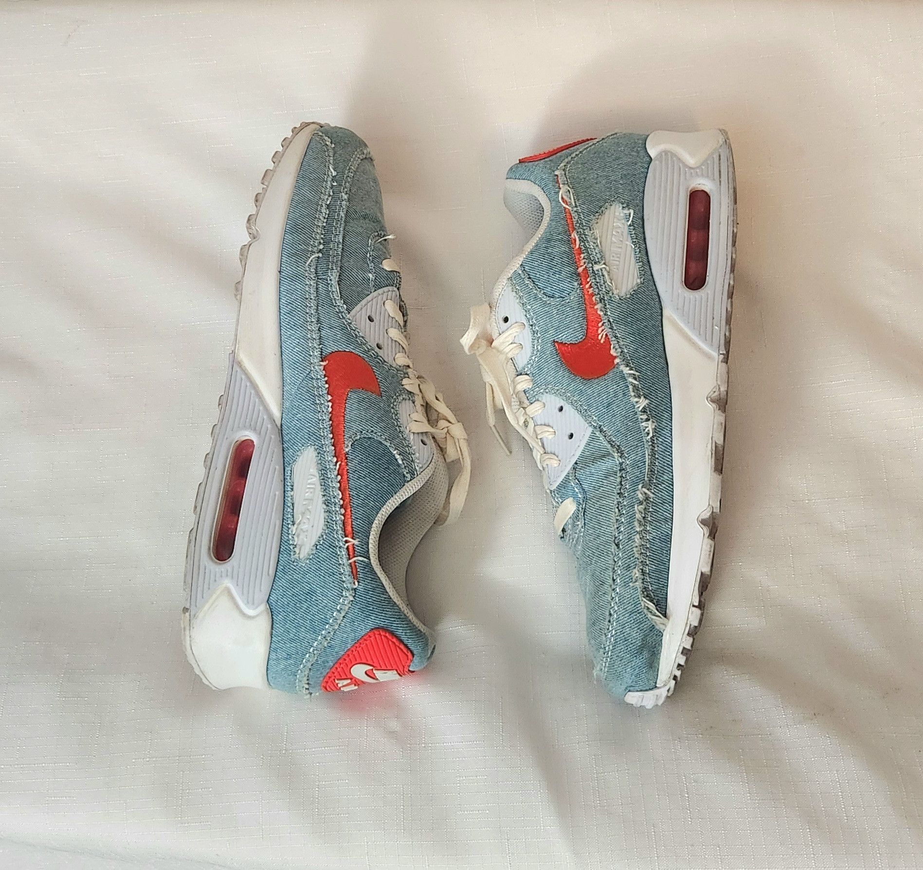 Nike Nike Air Max 90 'Denim Light Wash' Habanero 12 DV2120-900 Size US 12 / EU 45 - 5 Thumbnail
