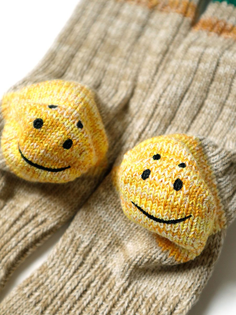 Kapital Kapital 60 IVY Rainbowy Smile Happy Heel Hold Socks Size ONE SIZE - 4 Thumbnail