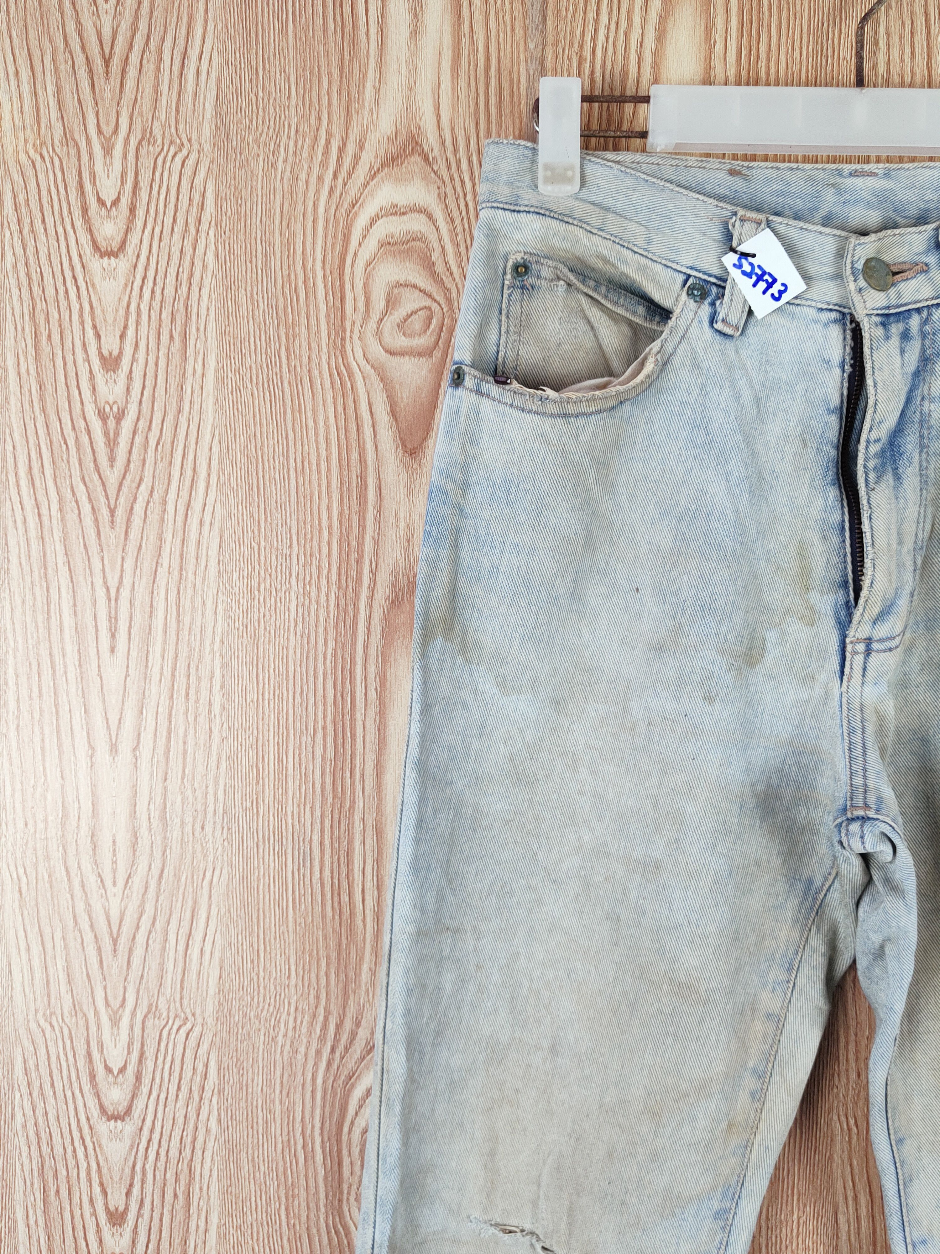 Vintage Wrangler vintage Blue Faded Distressed Ripped Jeans #S2773 Size US 28 / EU 44 - 3 Thumbnail