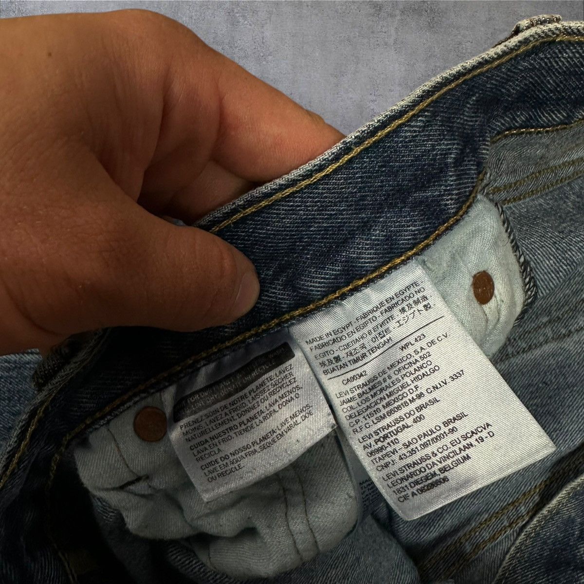 Levi's × Vintage Vintage Levi’s 501 Washed Jeans Denim Pants W34 L32 Size US 34 / EU 50 - 9 Thumbnail