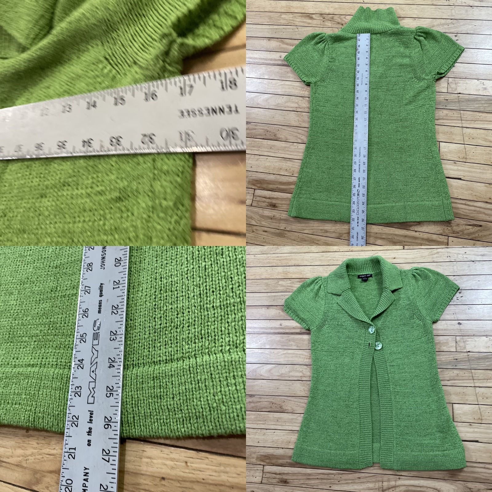 Etro AUGUST SILK Knit Shirt Women S Green Bright Lime 2-Button Boho Retro Top Cardigan Knit Shirt Womens Spring Size S / US 4 / IT 40 - 8 Thumbnail