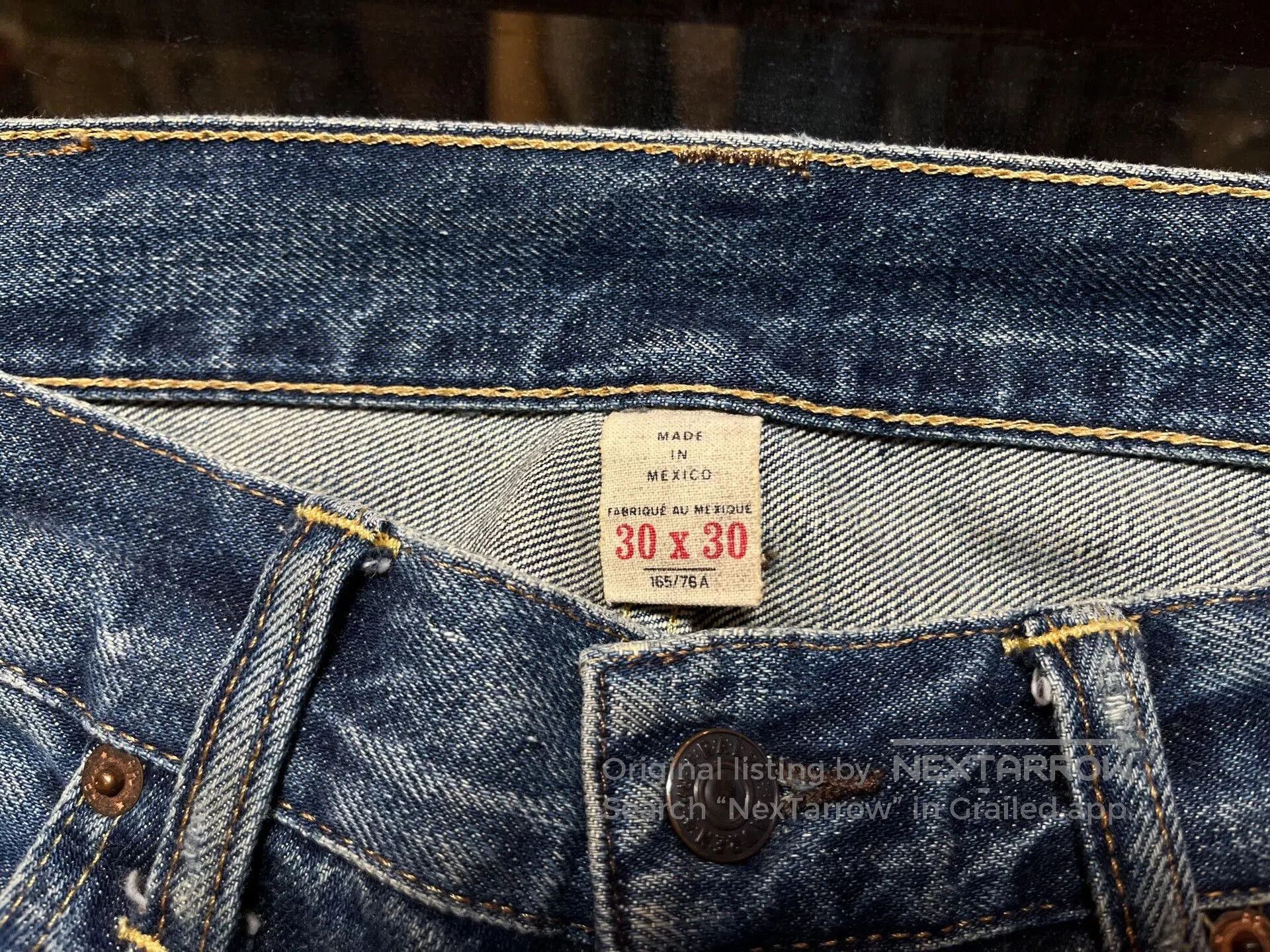 RRL Ralph Lauren distressed rrl jeans by ralph lauren. Size US 30 / EU 46 - 3 Thumbnail