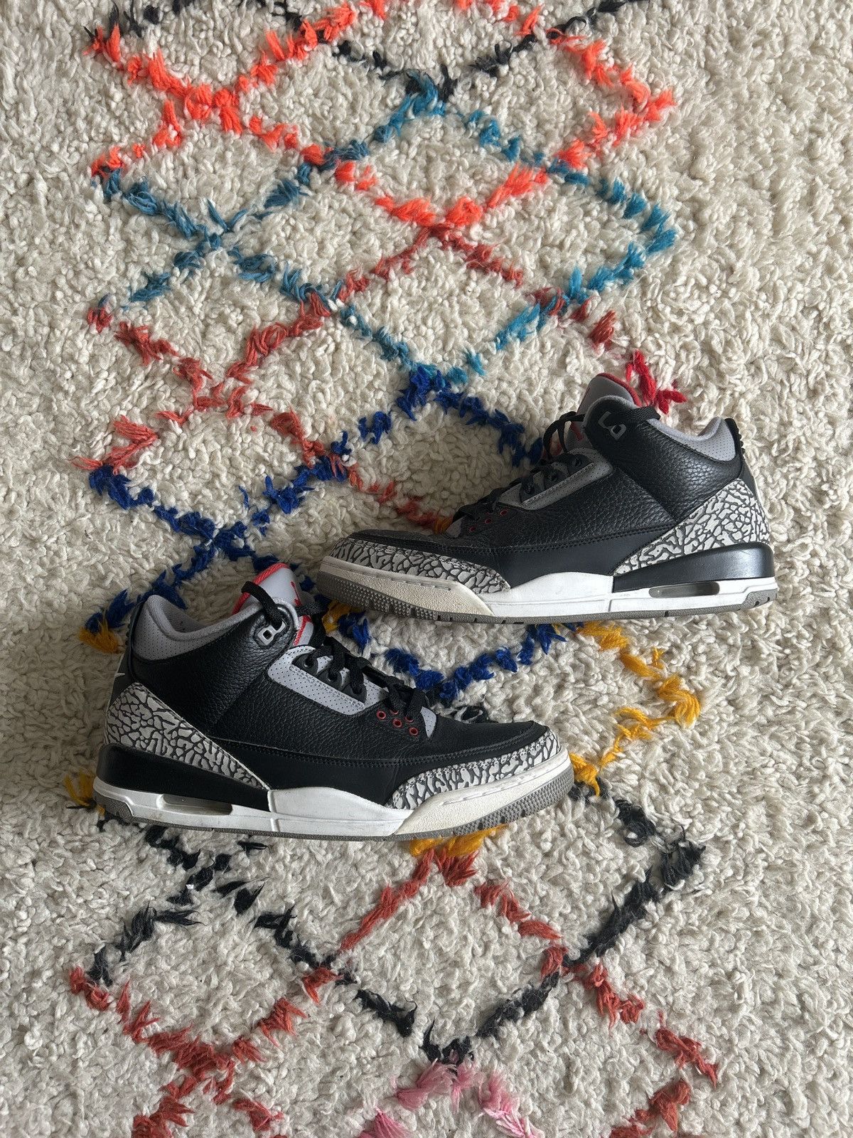 Jordan Brand Air Jordan 3 Black Cement 11.5US Size US 11.5 / EU 44-45 - 4 Thumbnail