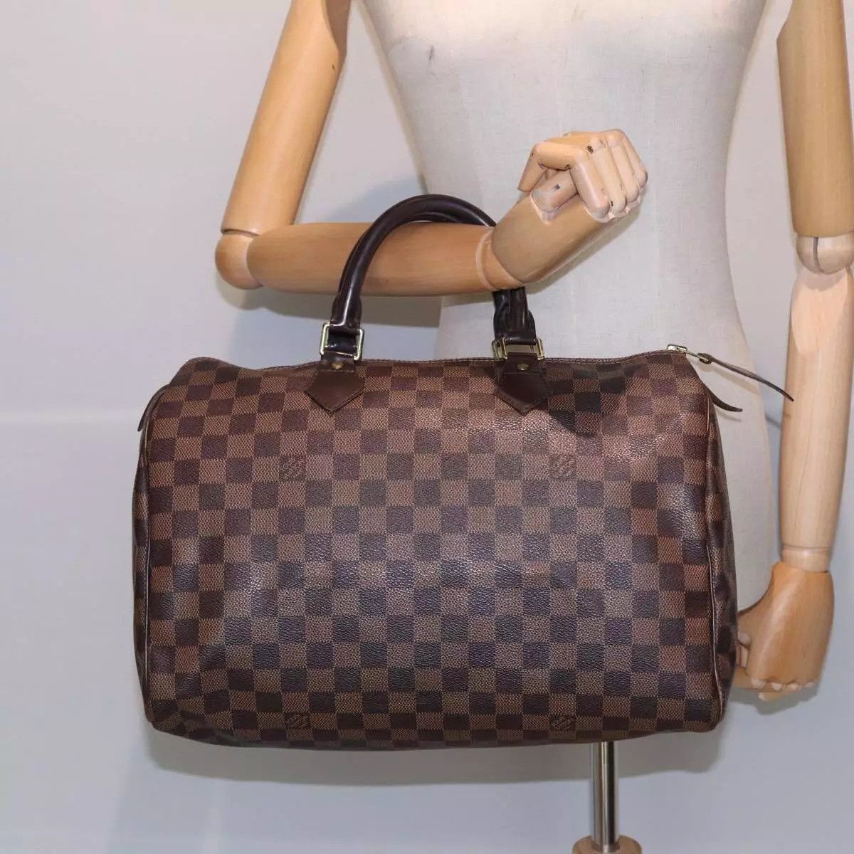 Louis Vuitton LOUIS VUITTON Damier Ebene Speedy 35 Hand Bag Size ONE SIZE - 4 Thumbnail