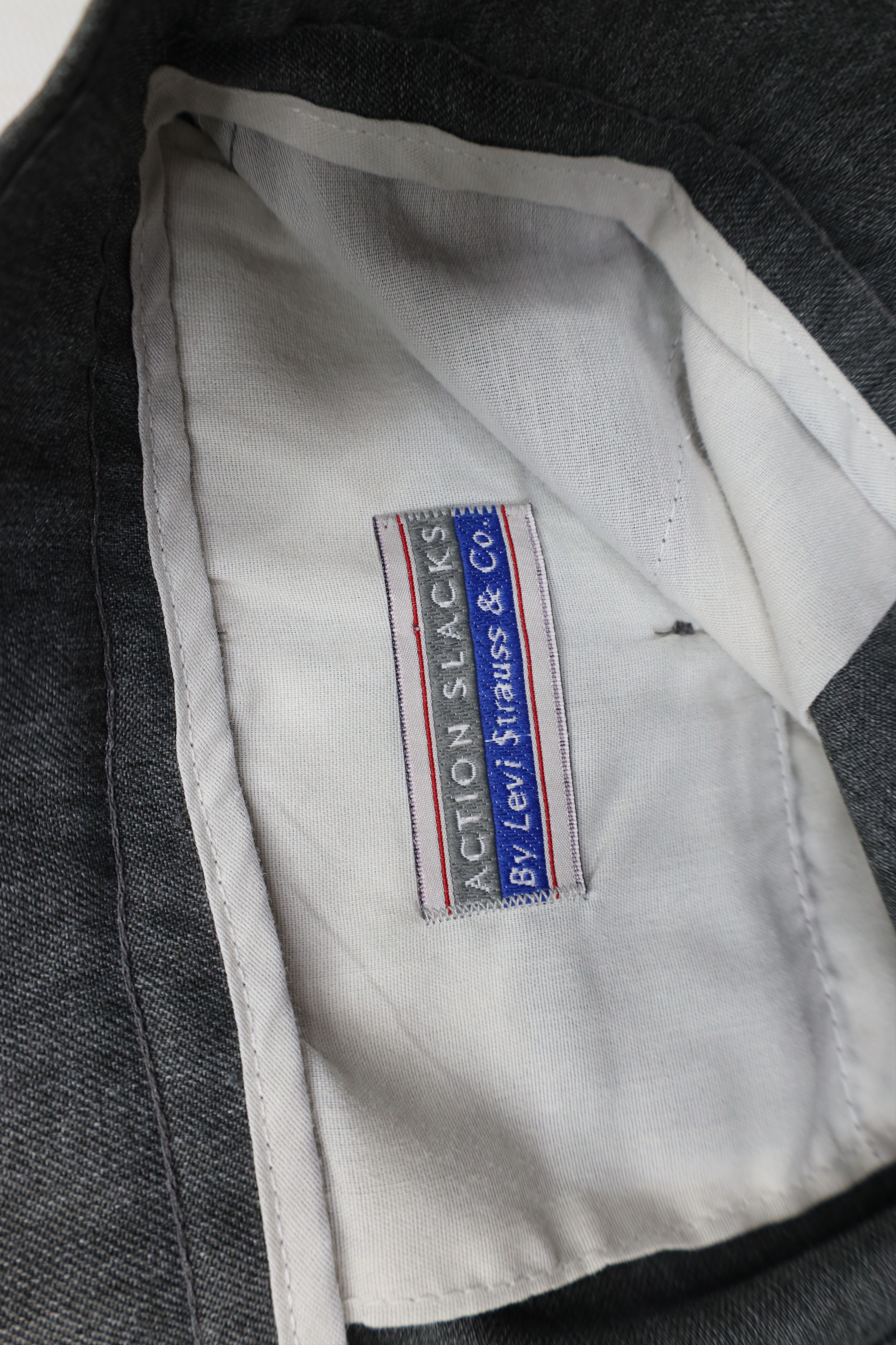 Levi's × Vintage Vintage 90s Levis Flared Wide Leg Chino Pant Heather Gray Size US 36 / EU 52 - 8 Thumbnail