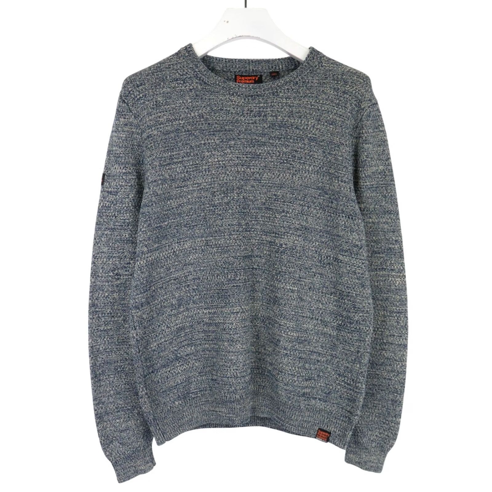 Superdry SUPERDRY Jumper Mens XL Pullover Long Sleeve Knitted Crew Neck Blue Size US XL / EU 56 / 4 - 2 Thumbnail
