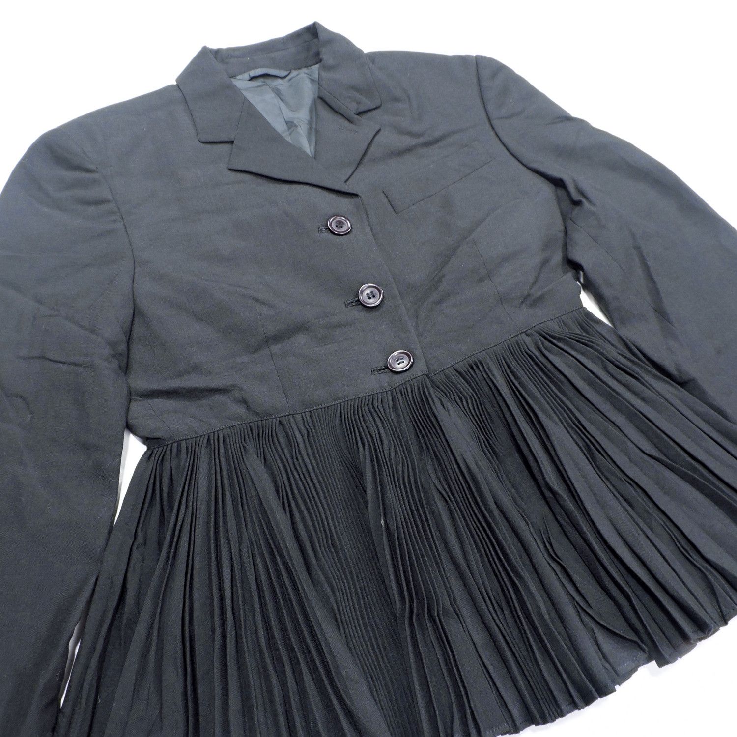 Romeo Gigli ROMEO GIGLI PLEATED HEM BLAZER JACKET Size M / US 6-8 / IT 42-44 - 8 Thumbnail