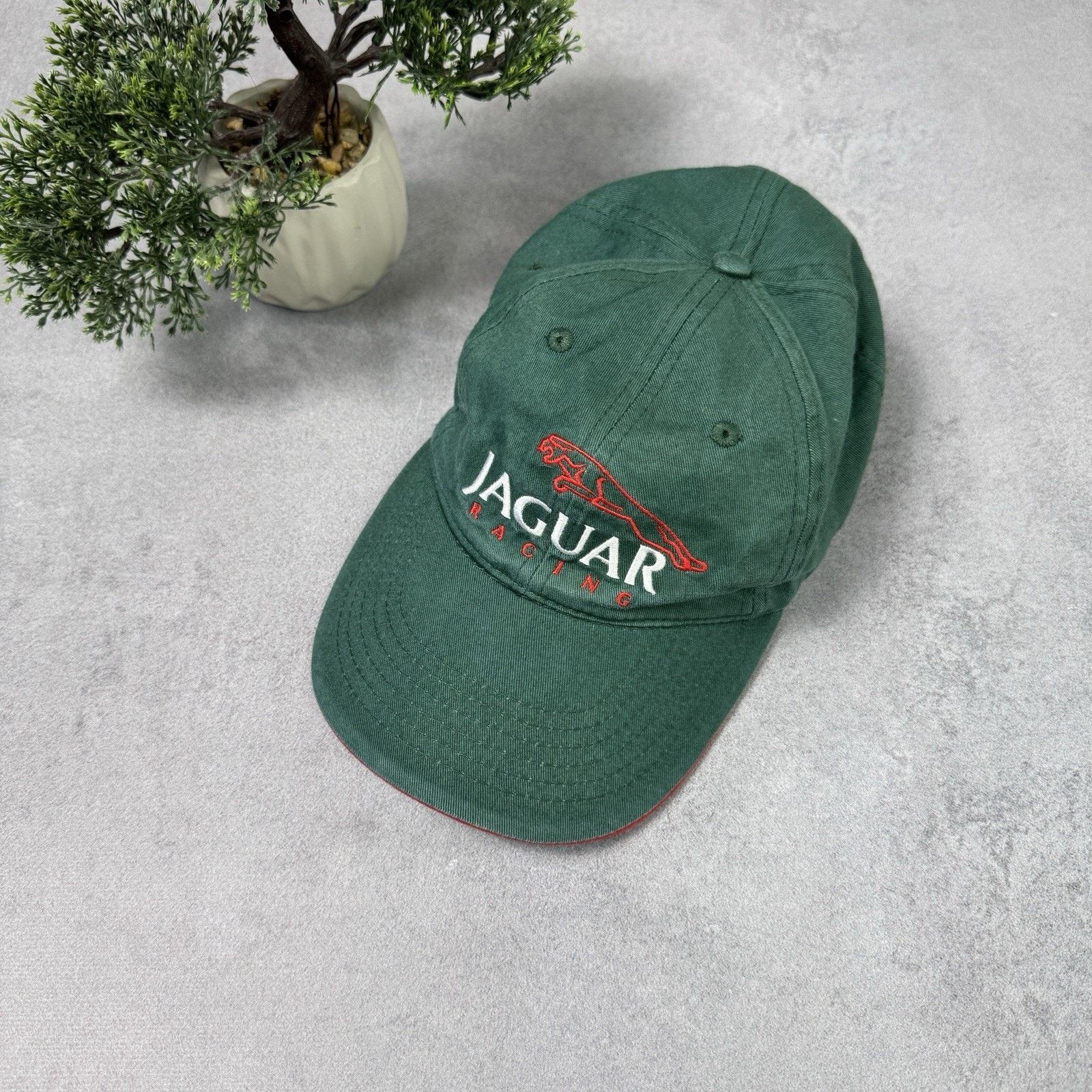 Vintage Vinatge Jaugar F1 Racing Cap Hat Men One Size Green Size ONE SIZE - 1 Thumbnail