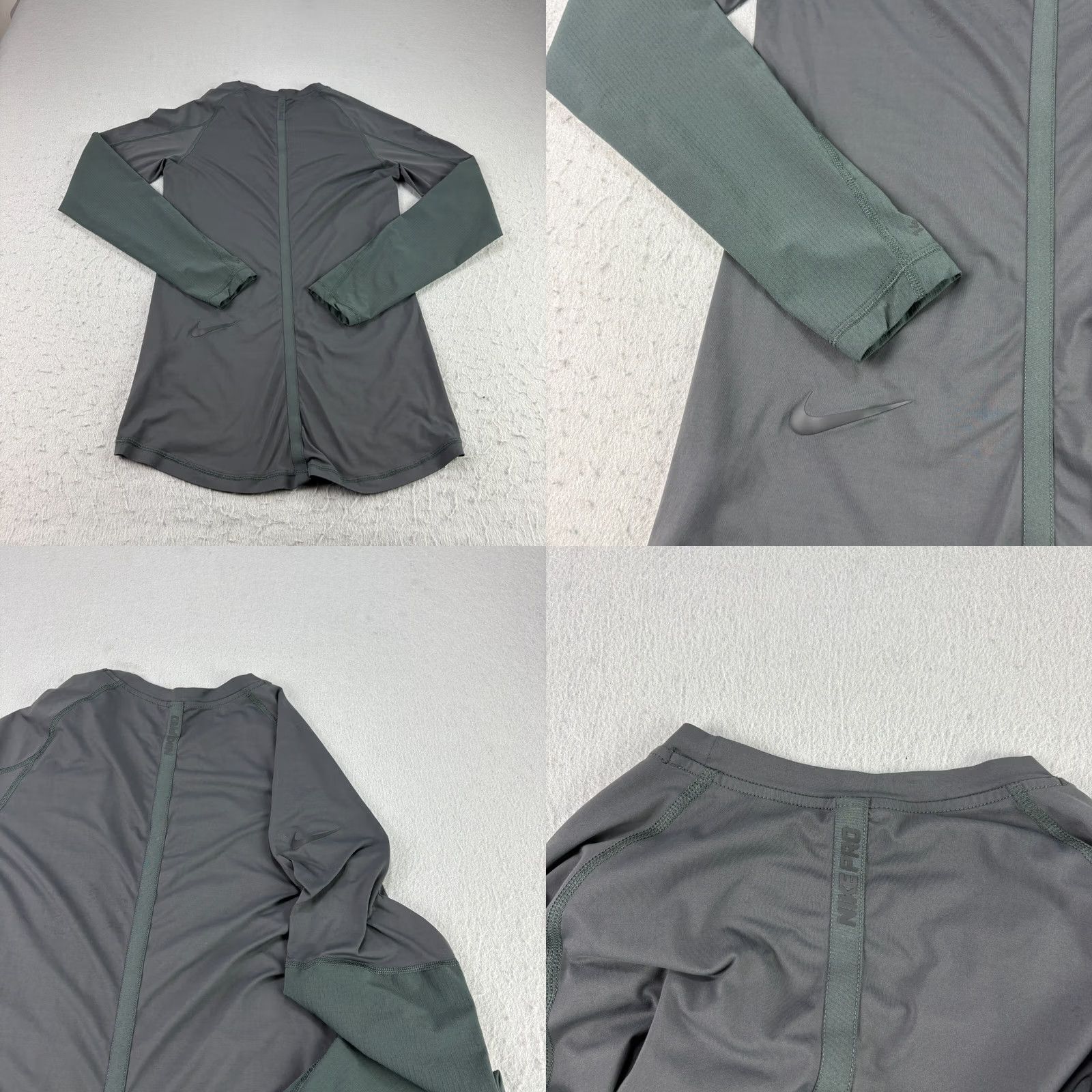 Nike Nike Pro Shirt Mens Small Gray Tech Pack Long Sleeve Gym Training Yoga Size US S / EU 44-46 / 1 - 8 Thumbnail