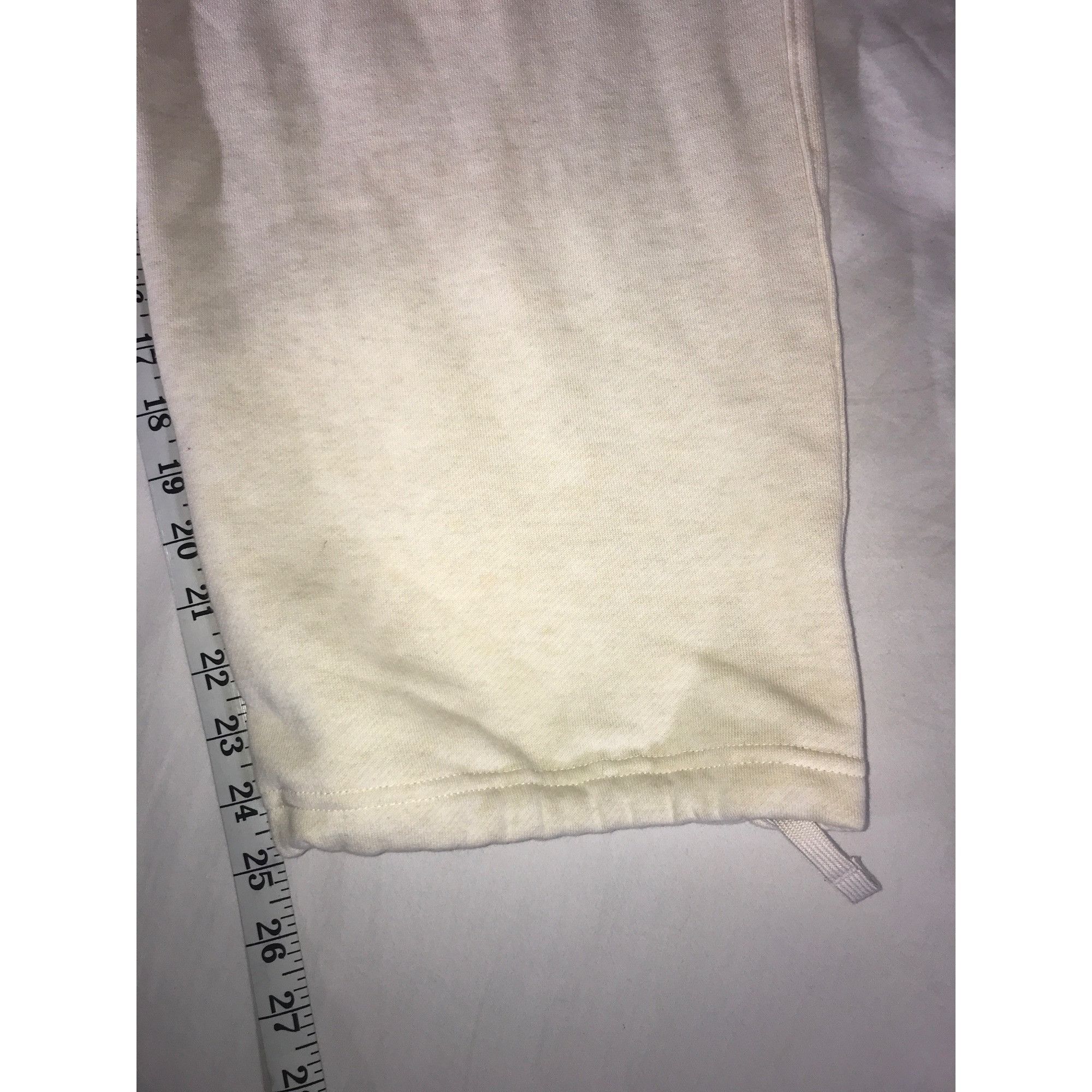 Nike Nike Mens Lebron James Cream Cotton Sweatpants Size US 36 / EU 52 - 7 Thumbnail