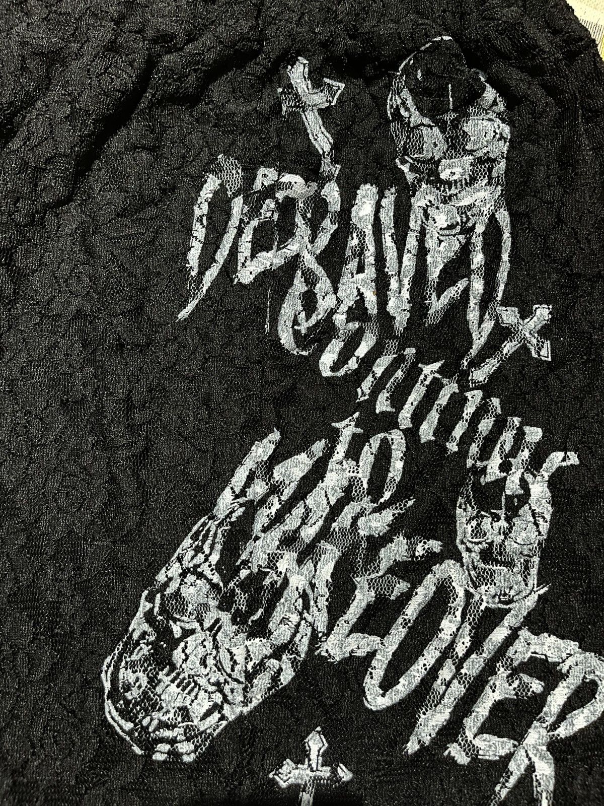 Hysteric Glamour 2000s Ghost Of Harlem 2in1 mesh poem vkei skirt Size 24" / US 00 / IT 34 - 4 Thumbnail