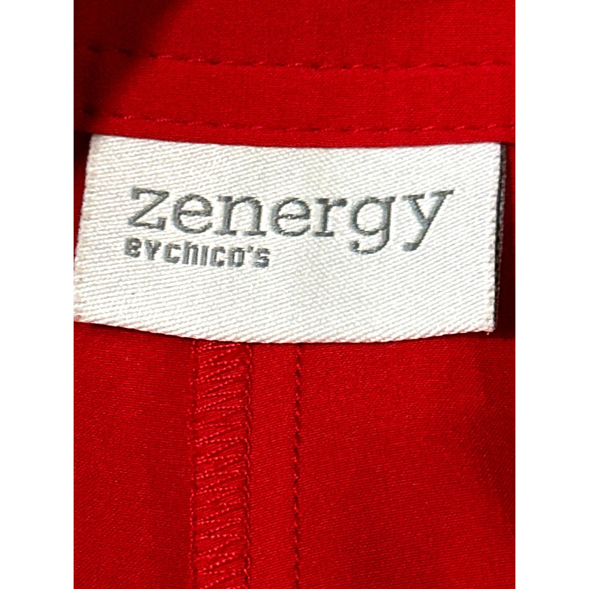 Chicos Chicos Zenergy Red Luxury Soft Stretch Capris Zipper Cargo P Size 25" / US 0 / IT 36 - 3 Thumbnail