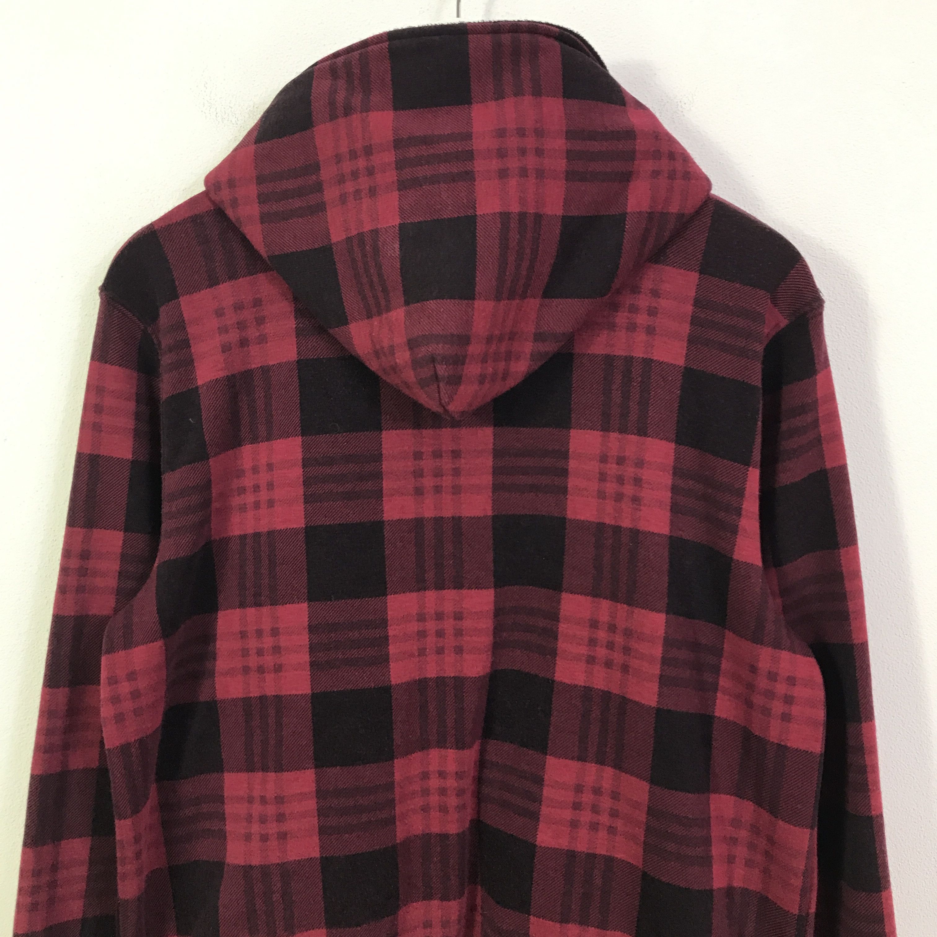Japanese Brand moco moco jeans tartan hoodies K115B13 Size US M / EU 48-50 / 2 - 4 Thumbnail