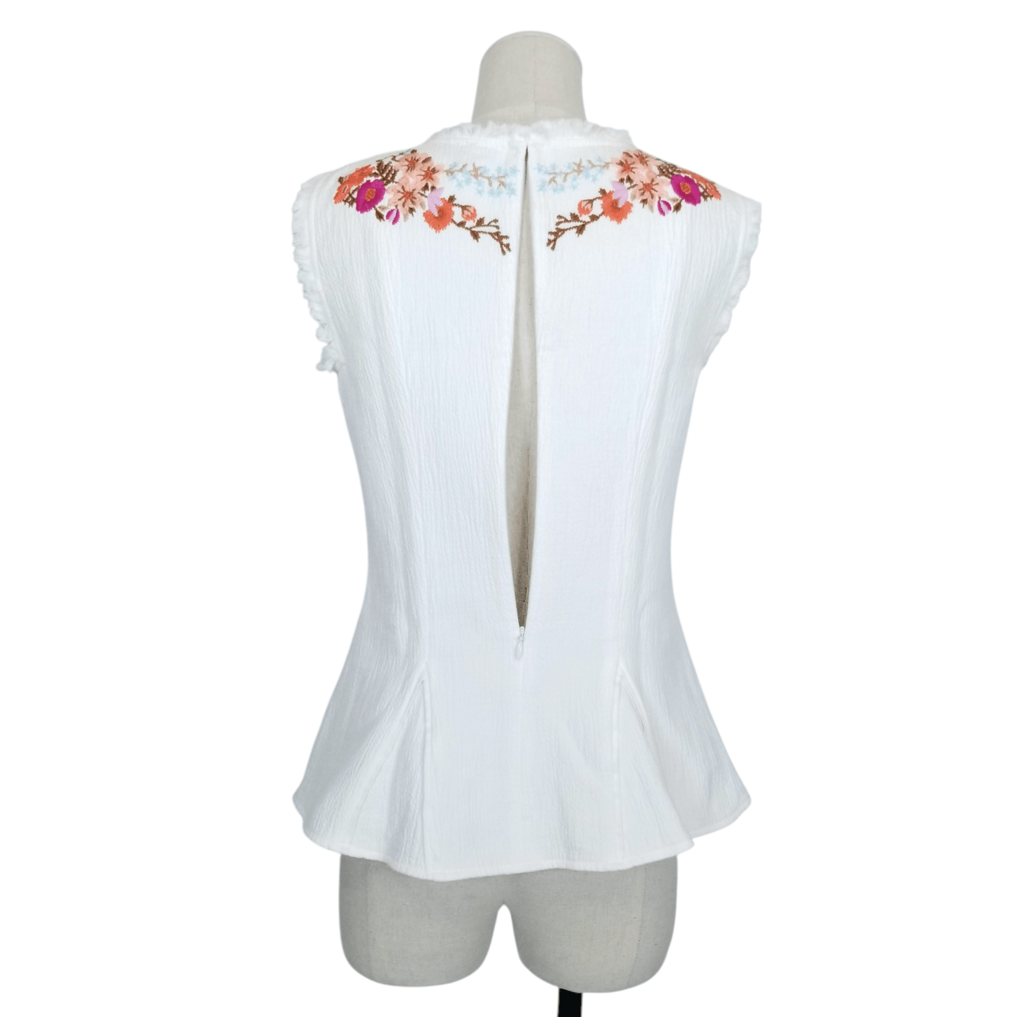 Other Sundance Sleeveless Embroidered Blouse Size XS / US 0-2 / IT 36-38 - 5 Thumbnail