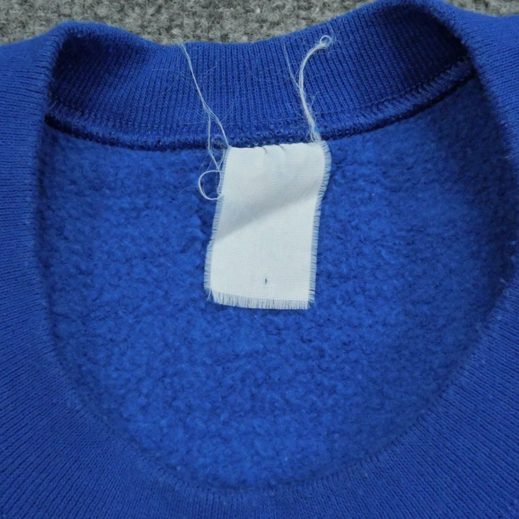 Vintage VINTAGE Sweatshirt Mens Large Raglan Sleeve 80s 90s Blue Cotton Logo Pullover Crew Neck Regular/100% Cotton 90s Size US L / EU 52-54 / 3 - 4 Thumbnail