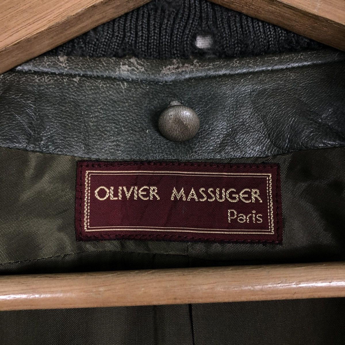 Japanese Brand 🔥VINTAGE BIKER LEATHER JACKET OLIVIER MASSUGER ISSEY MIYAKE Size US L / EU 52-54 / 3 - 18 Thumbnail