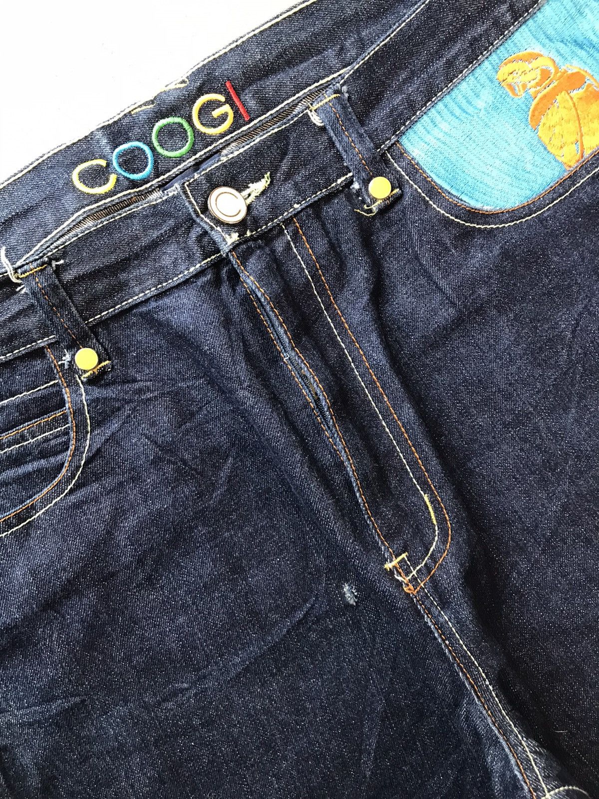Coogi × Vintage Vintage Coogi thread parrot embroidered denim Size US 38 / EU 54 - 6 Thumbnail