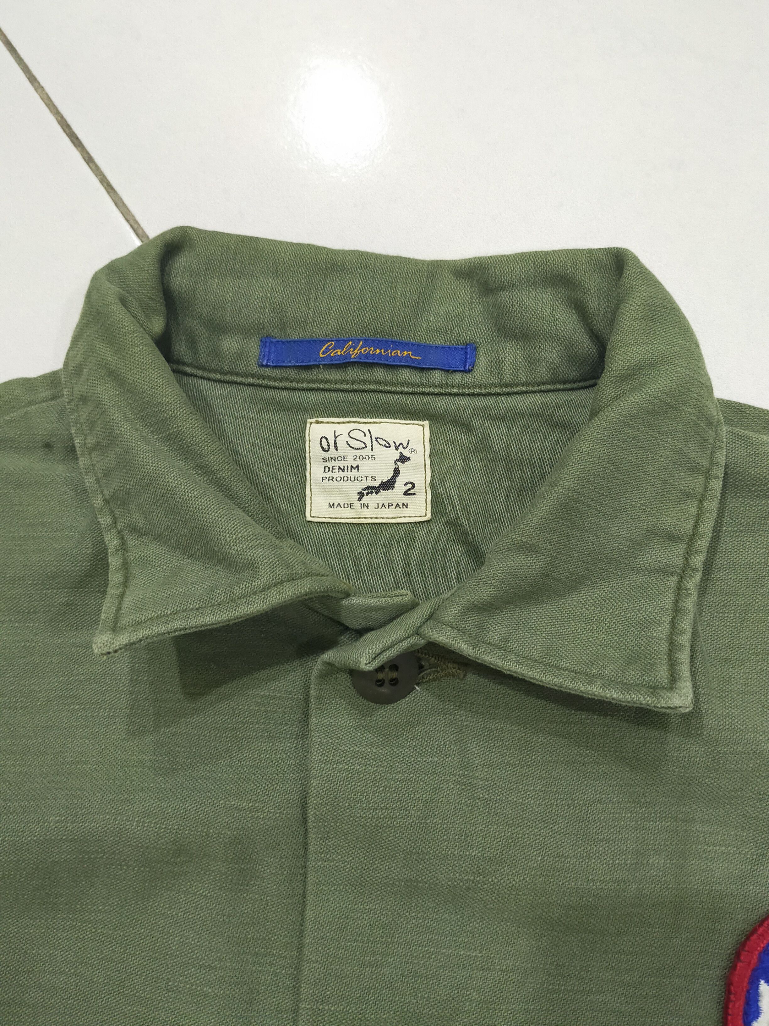 Army Of Me × Japanese Brand × Orslow 🔥 RARE!! ORSLOW US ARMY FATIGUE DENIM LONG SLEEVE Size US L / EU 52-54 / 3 - 9 Thumbnail