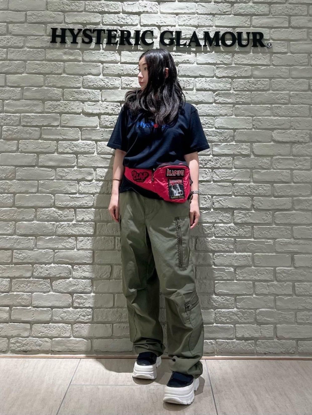 Hysteric Glamour CUSTOM PATCH WAIST BAG Size ONE SIZE - 2 Thumbnail