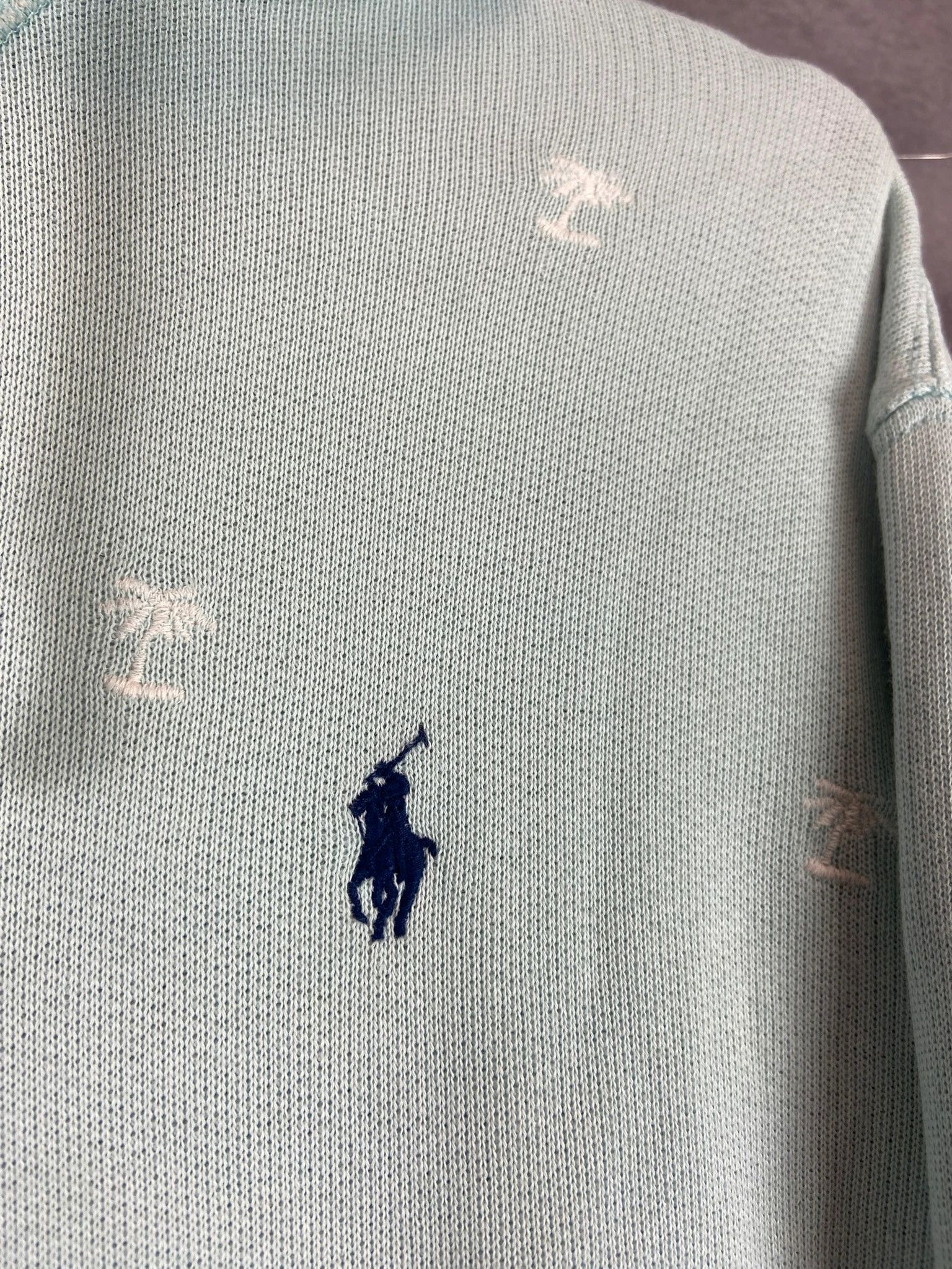 Polo Ralph Lauren Ralph Lauren Mint Green Palm Tree Hoodie S Size US S / EU 44-46 / 1 - 2 Thumbnail
