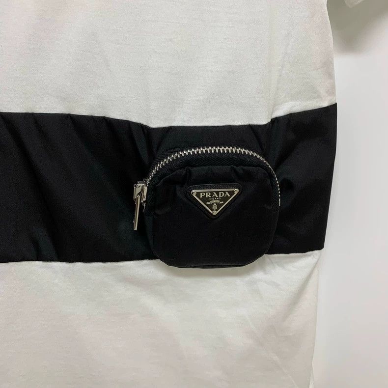 Prada Prada Waist bag triangle logo short sleeves 2501-Nextarrow Size S / US 4 / IT 40 - 8 Thumbnail