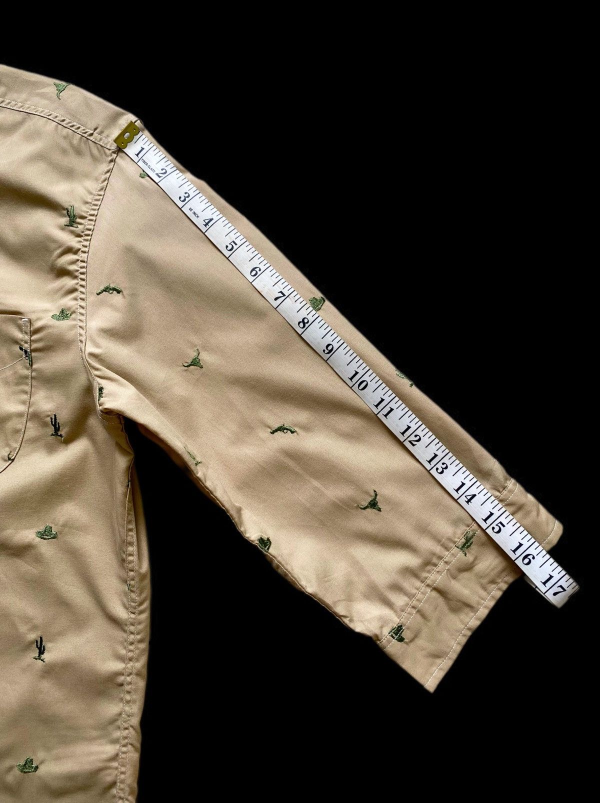 Pherrow's Vintage Pherrow’s Khaki Western-Americana Embroidered Shirt Size US M / EU 48-50 / 2 - 7 Thumbnail