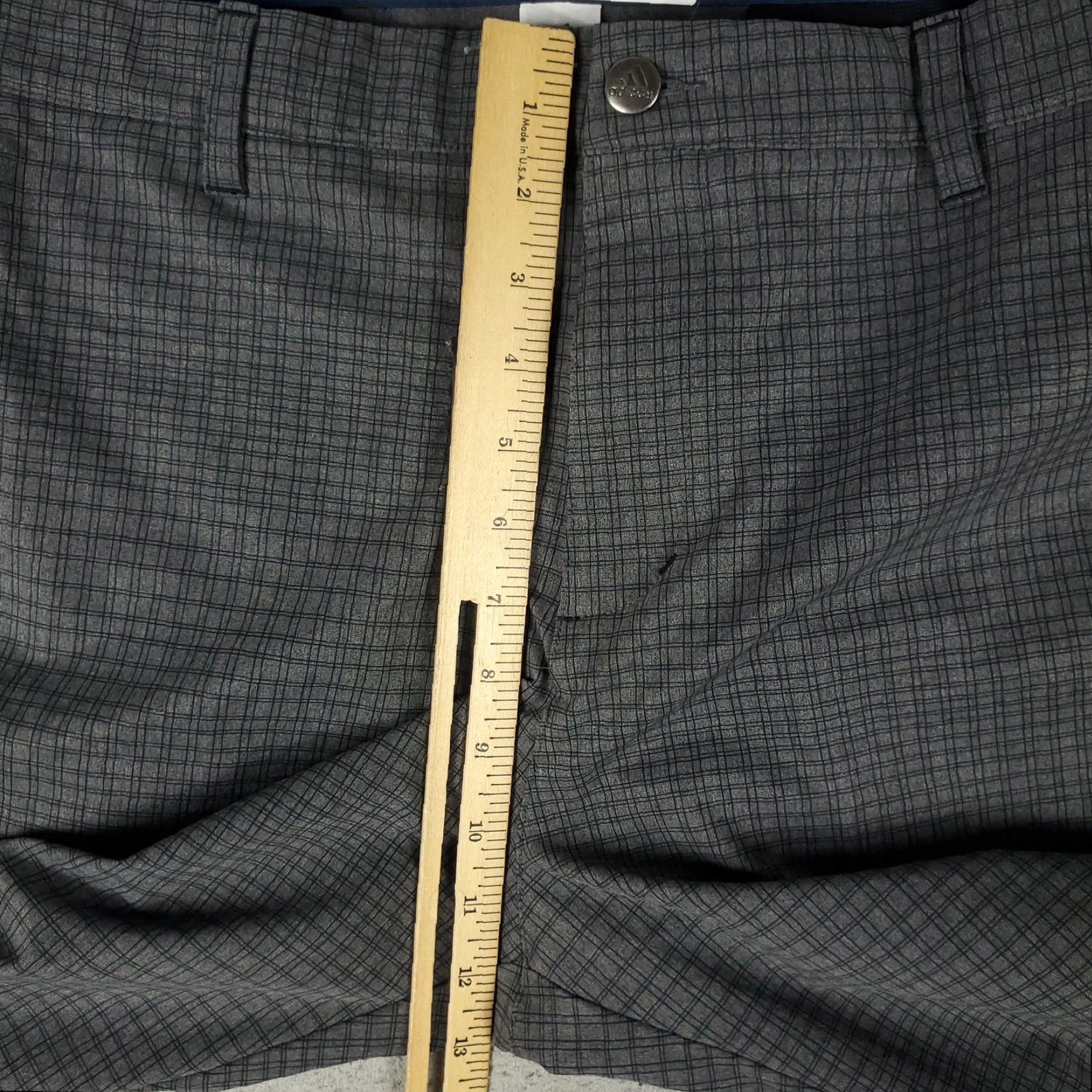 Adidas Adidas Pants Mens 38x32 Gray Plaid Golf Stretch Athletic Tapered Performance Chino Straight Pockets Logo Zip Front Casual Business Size US 38 / EU 54 - 4 Thumbnail
