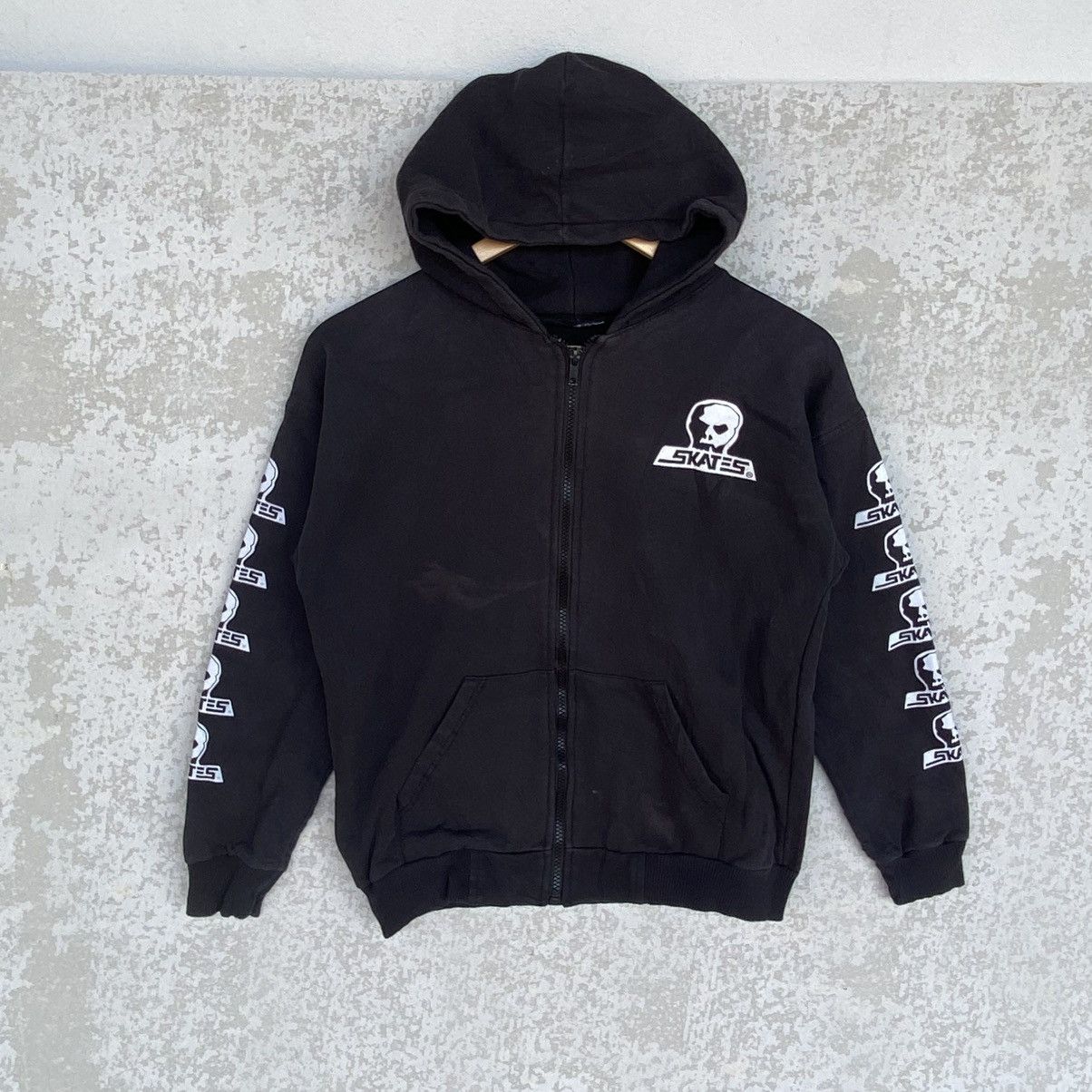 Other Vintage Skater Alien Full Zip Hoodie Big Printed Black SizeS Size US S / EU 44-46 / 1 - 1 Thumbnail