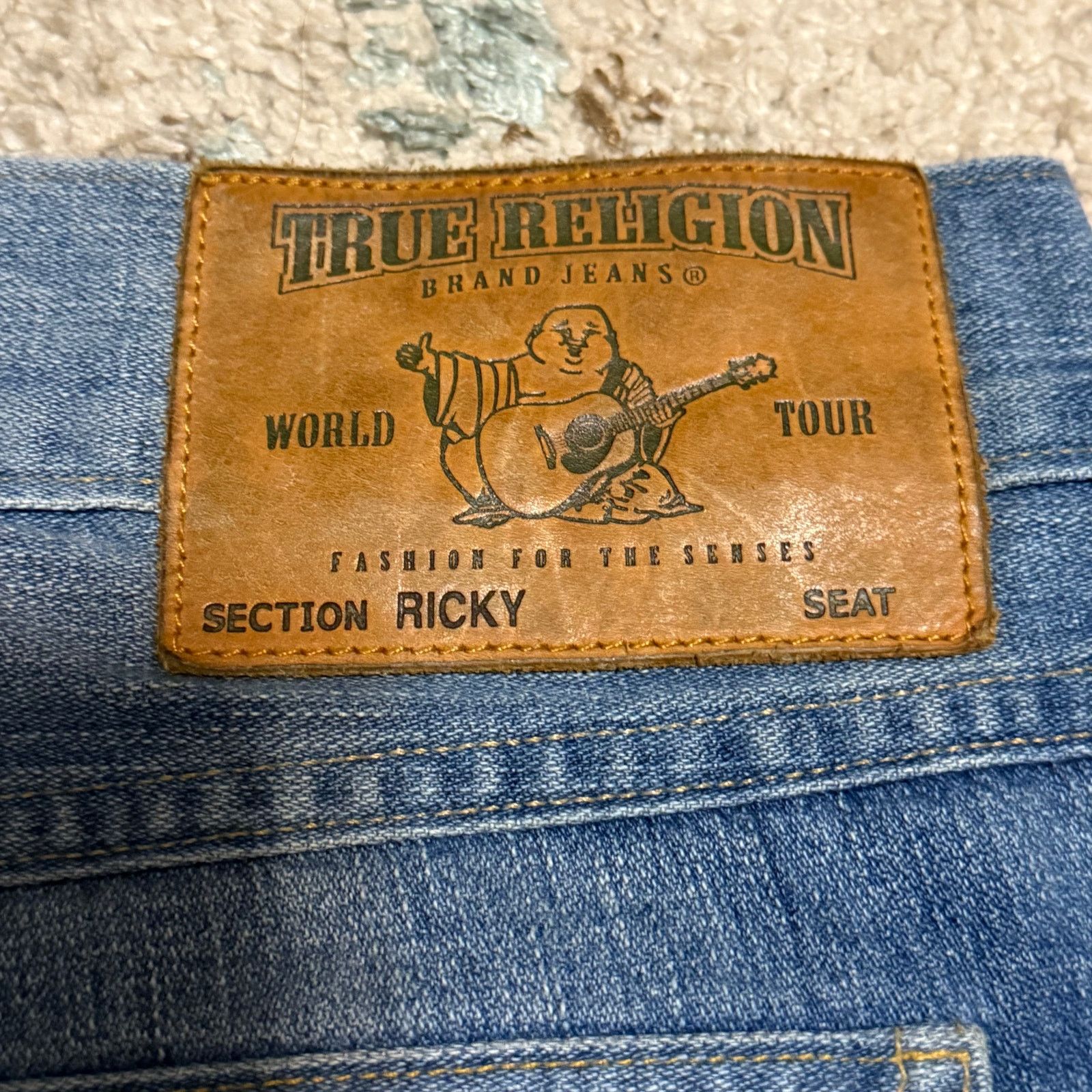 True Religion Vintage True Religion Ricky Embossed Logo Jeans Size 40 Y2K Size US 40 / EU 56 - 5 Thumbnail