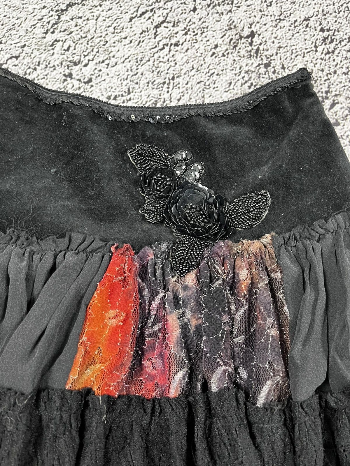 Japanese Brand Vintage 90s pleated mesh lush midi skirt retro style M Size 30" / US 8 / IT 44 - 5 Thumbnail