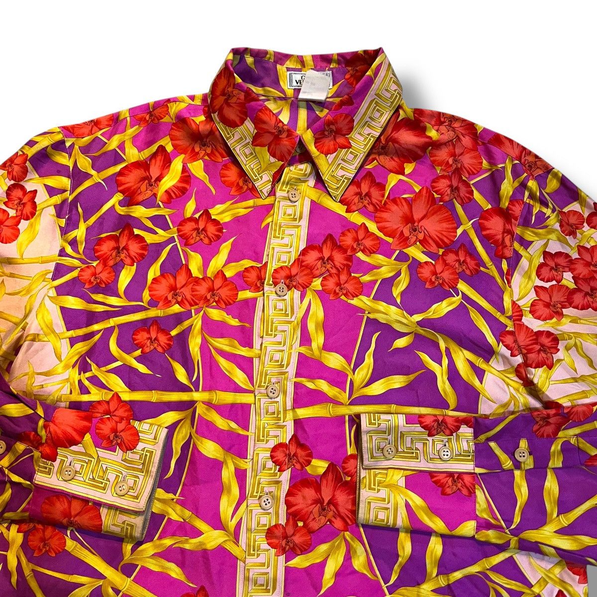 Versace Vintage versace long sleeve baroque button ups shirt Size US M / EU 48-50 / 2 - 5 Thumbnail