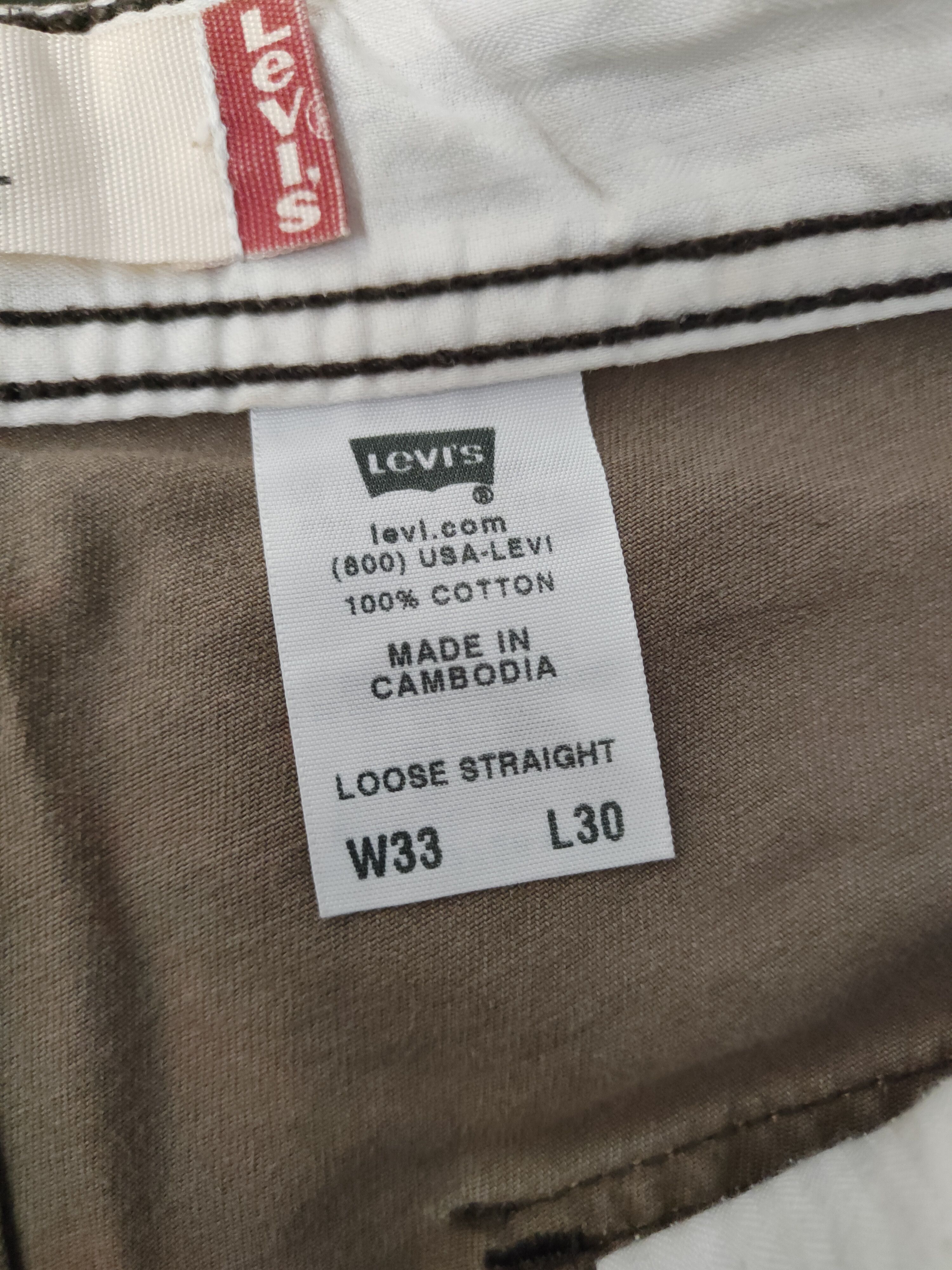 Levi's DL Levi's Brown Faded Multipocket Tactical Cargo Pants #1325 Size US 34 / EU 50 - 16 Thumbnail