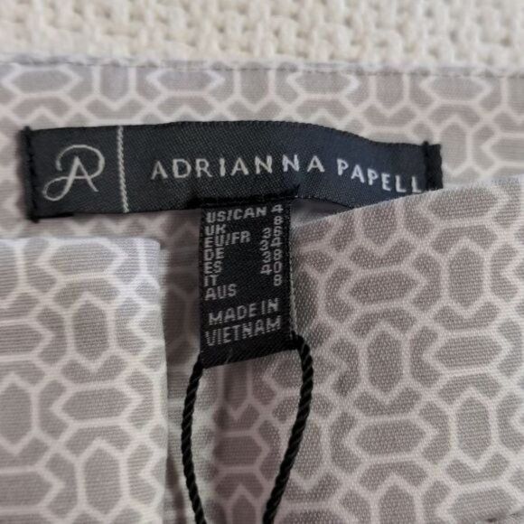 Adrianna Papell Adrianna Papell Embellished Print Slim Leg w Besom Pk Sz. 4 Size 27" / US 4 / IT 40 - 5 Thumbnail
