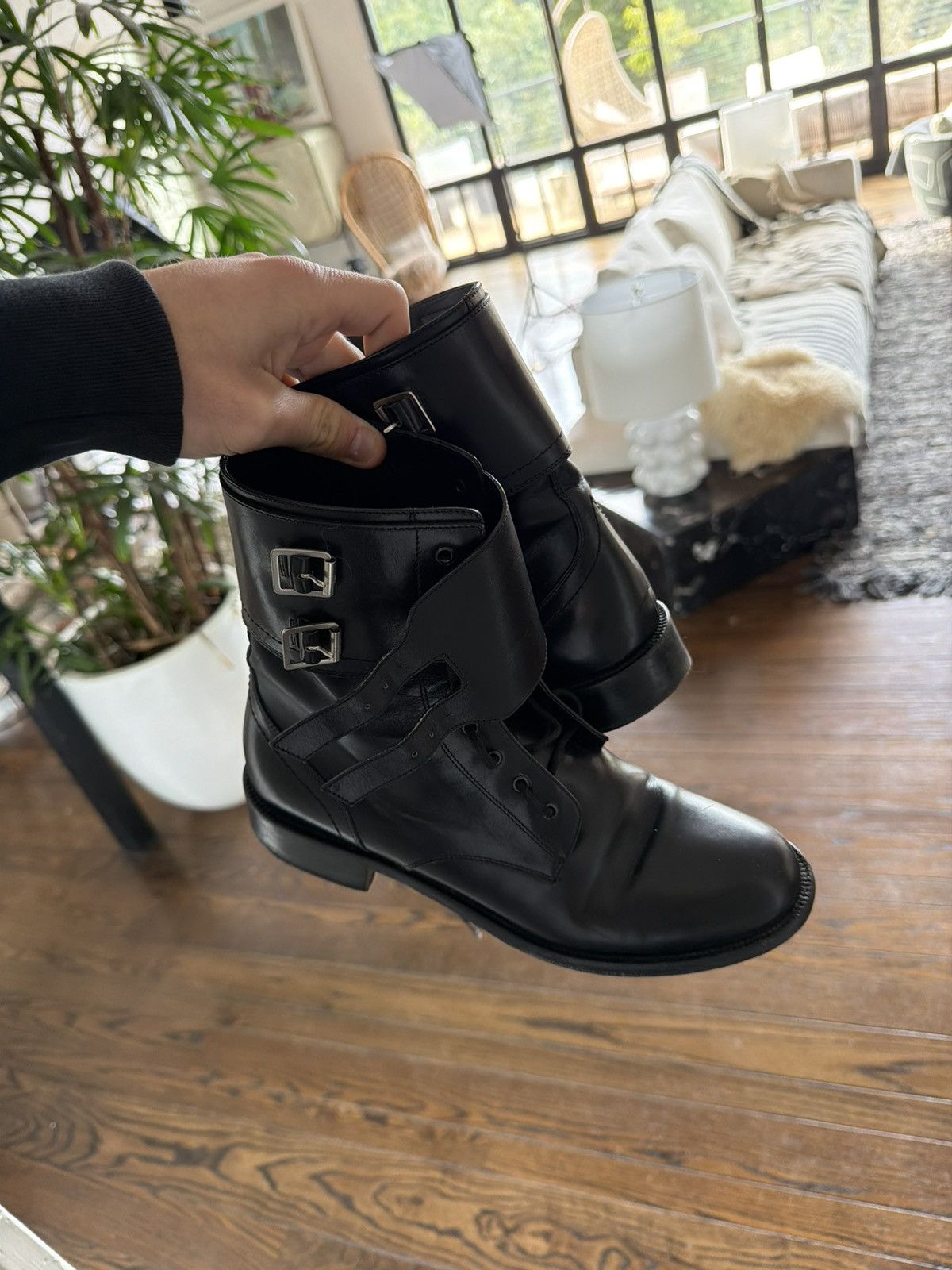 Saint Laurent Paris Saint Laurent AW13 FW13 Belt Buckle Boots Size US 8 / EU 41 - 2 Thumbnail