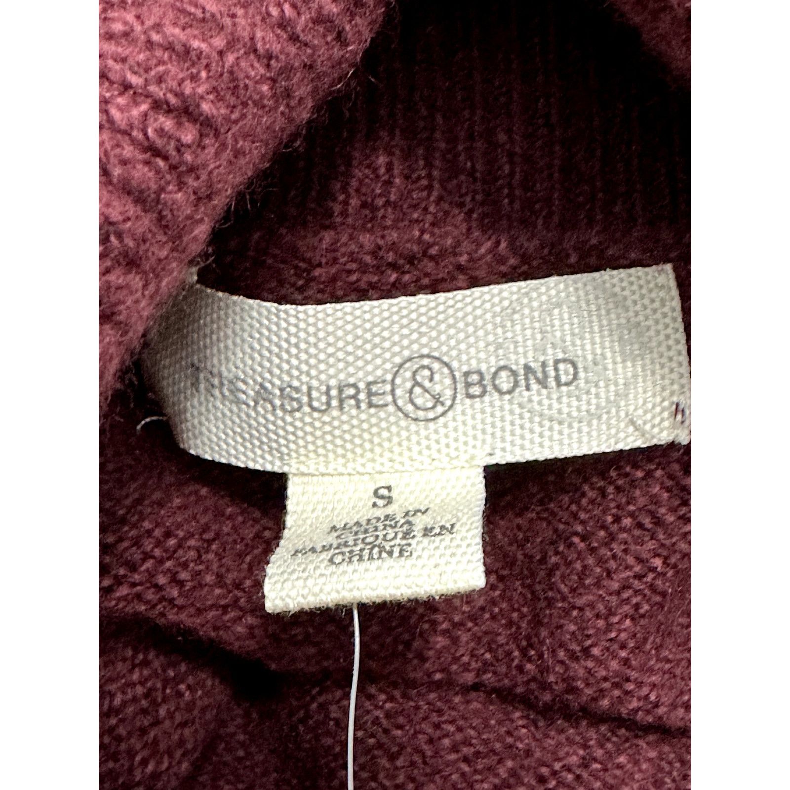 Treasure & Bond Treasure & Bond Sweater Turtleneck Cotton Burgundy W S NWT Size S / US 4 / IT 40 - 9 Thumbnail