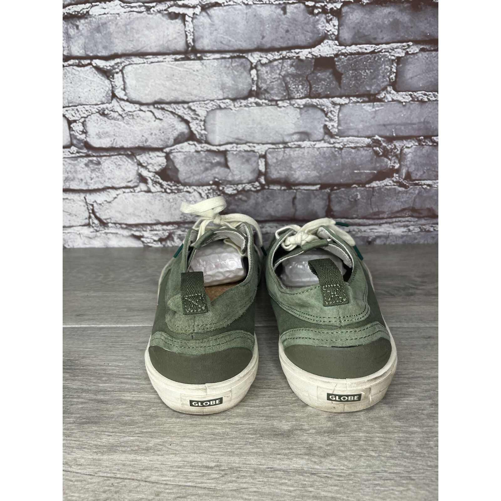 Globe Globe Green Suede Leather Casual Low Lace Sneakers Shoes Men Size US 9.5 / EU 42-43 - 4 Thumbnail