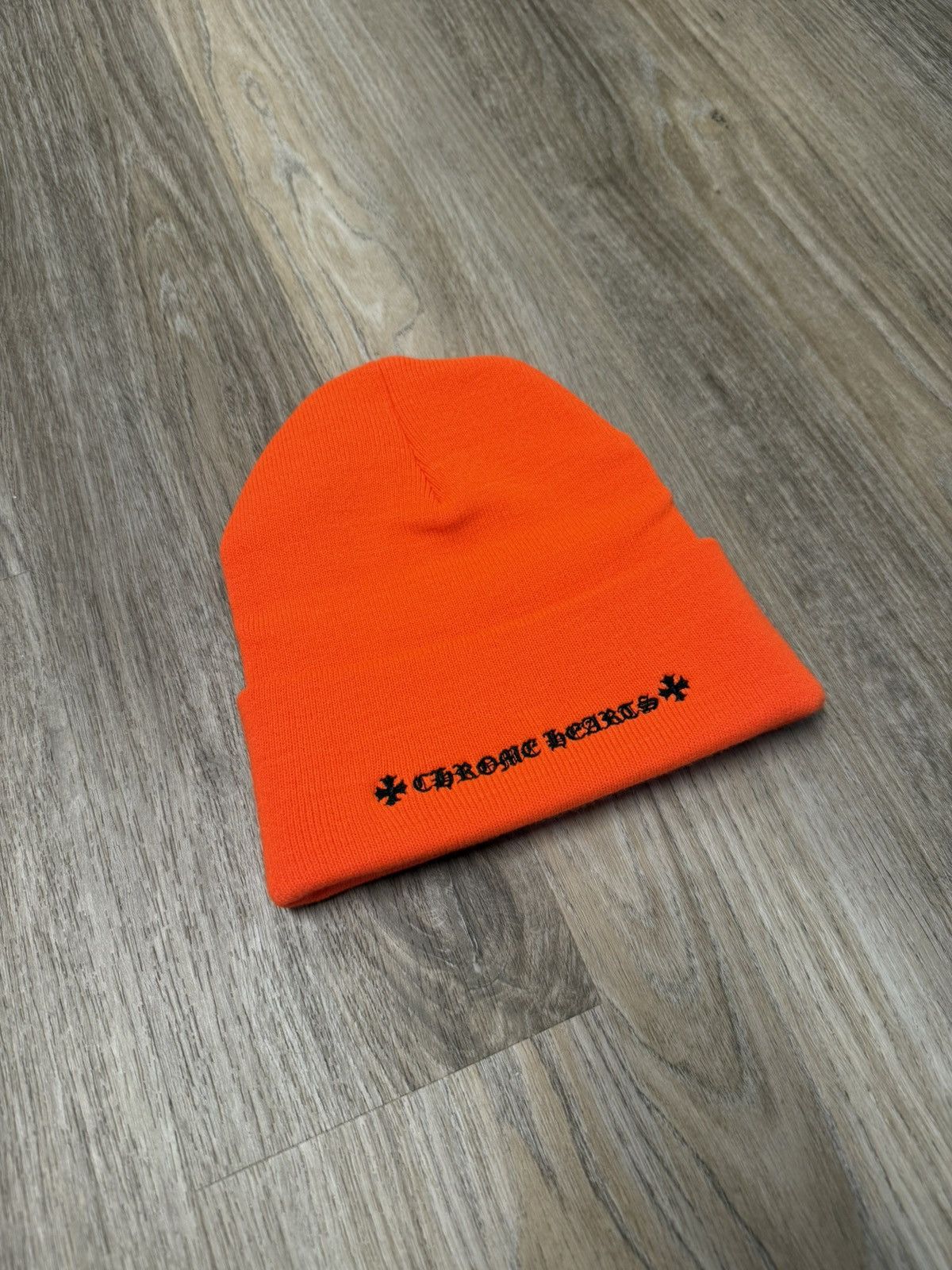 Chrome Hearts Chrome Hearts CH Logo Beanie Orange Size ONE SIZE - 2 Thumbnail