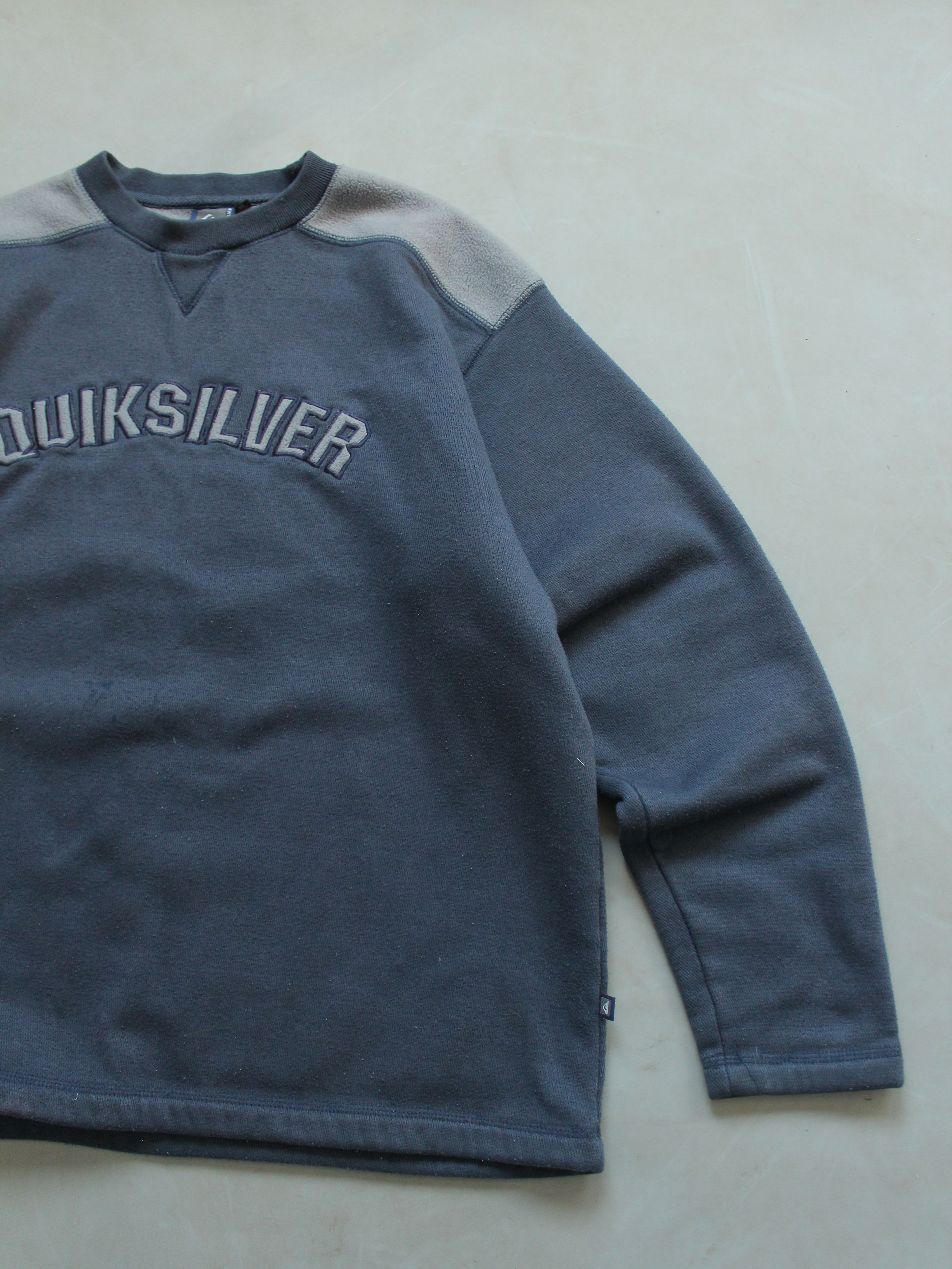 Quicksilver Quiksilver Navy Fly Away Sweatshirt big logo embroidery mens Size US XL / EU 56 / 4 - 3 Thumbnail