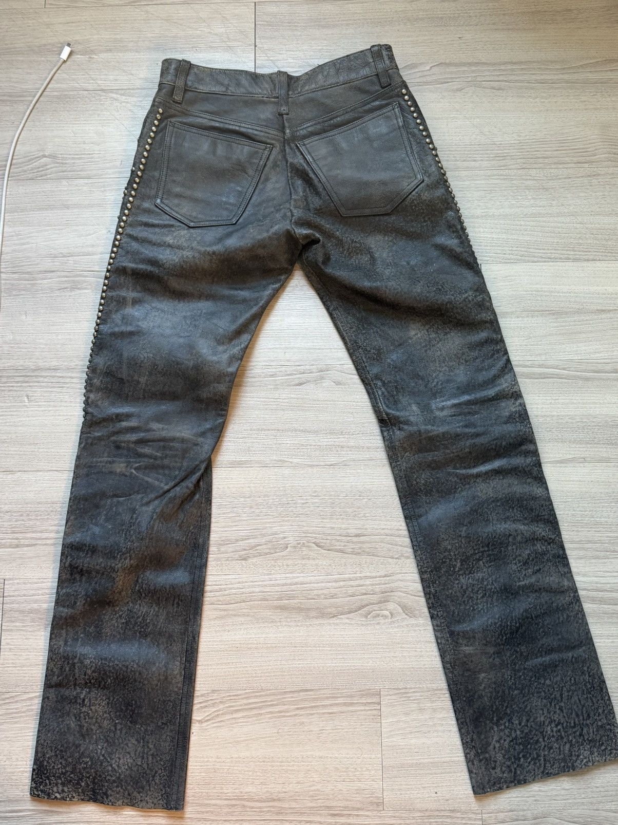 RRL Ralph Lauren RRL Ralph Lauren Leather Studded Pants