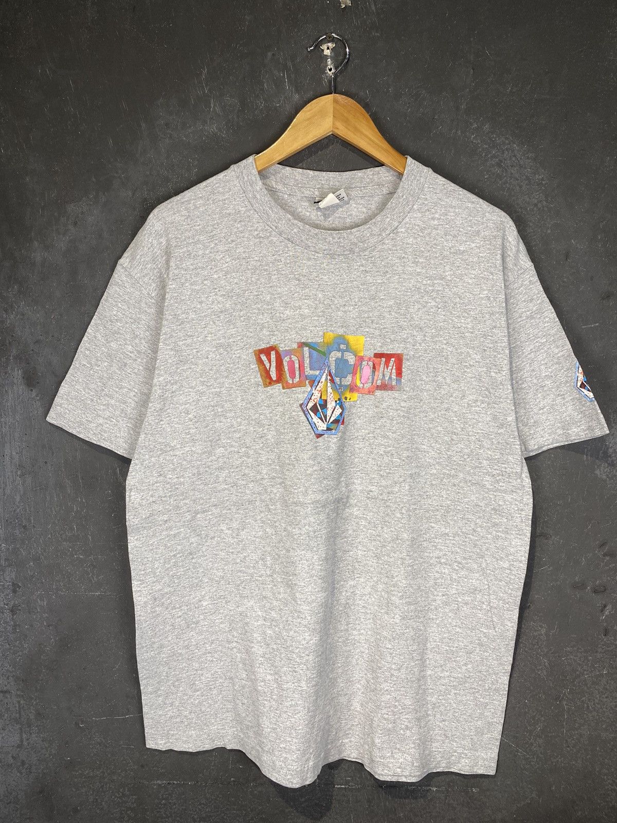 Shorty's Skateboards × Vintage × Volcom Rare Late 90s Volcom Skateboard Crayon Tee Size US L / EU 52-54 / 3 - 2 Thumbnail