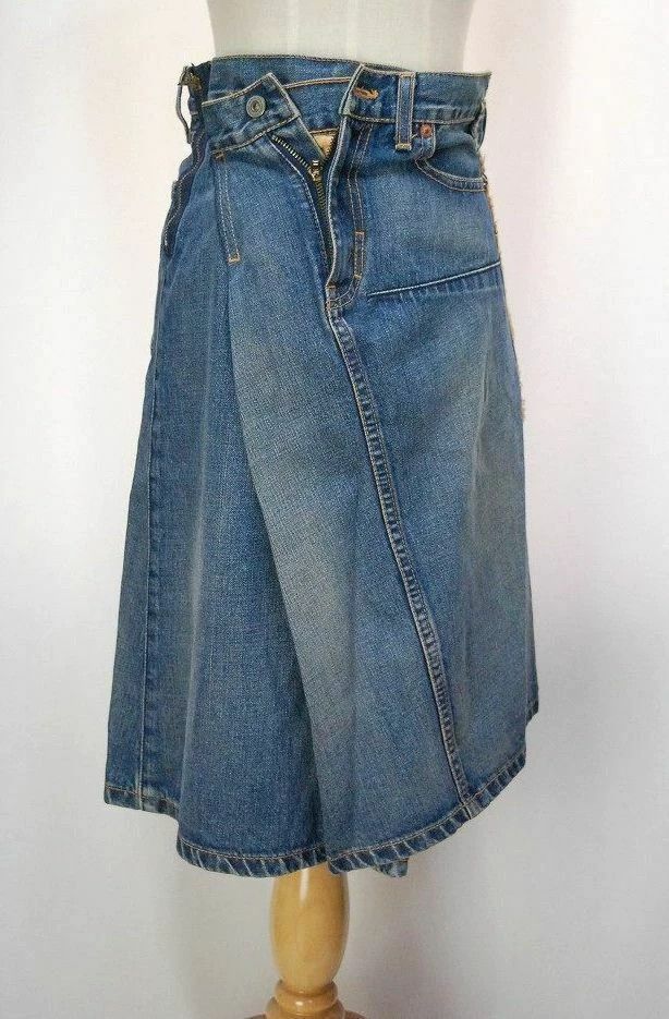 Junya Watanabe Junya Watanabe Denim Deconstructed Skirt Size 26" / US 2 / IT 38 - 1 Thumbnail
